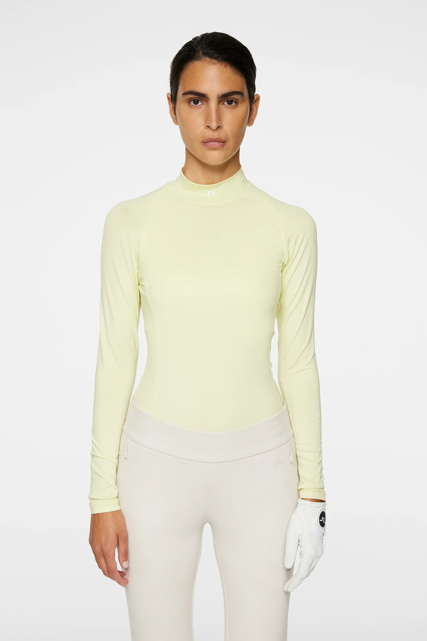 Asa Soft Compression Top / Pale Lime Yellow - Image 2