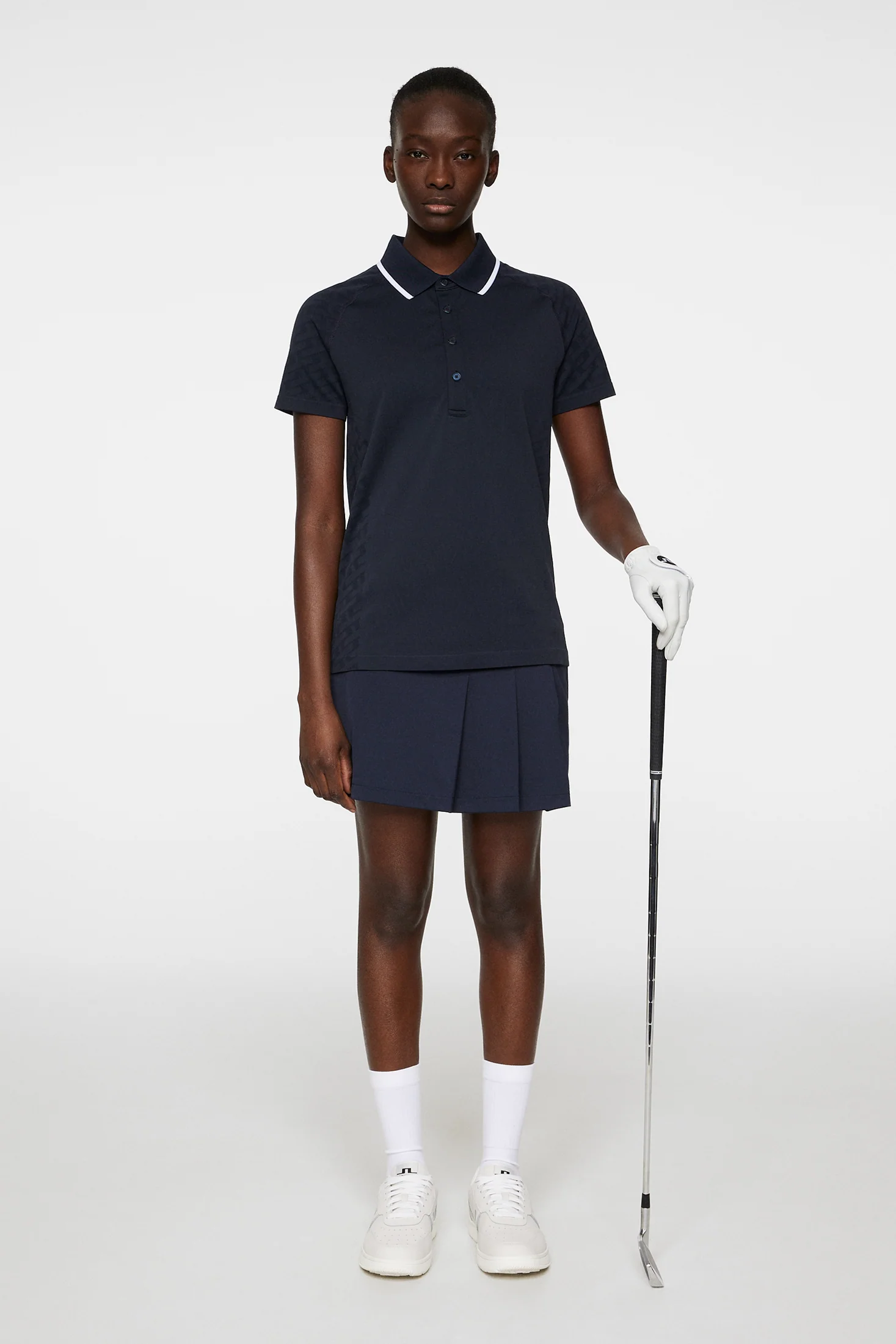 Baily seamless Polo / Tour Geo Jacquard Navy M - Image 4