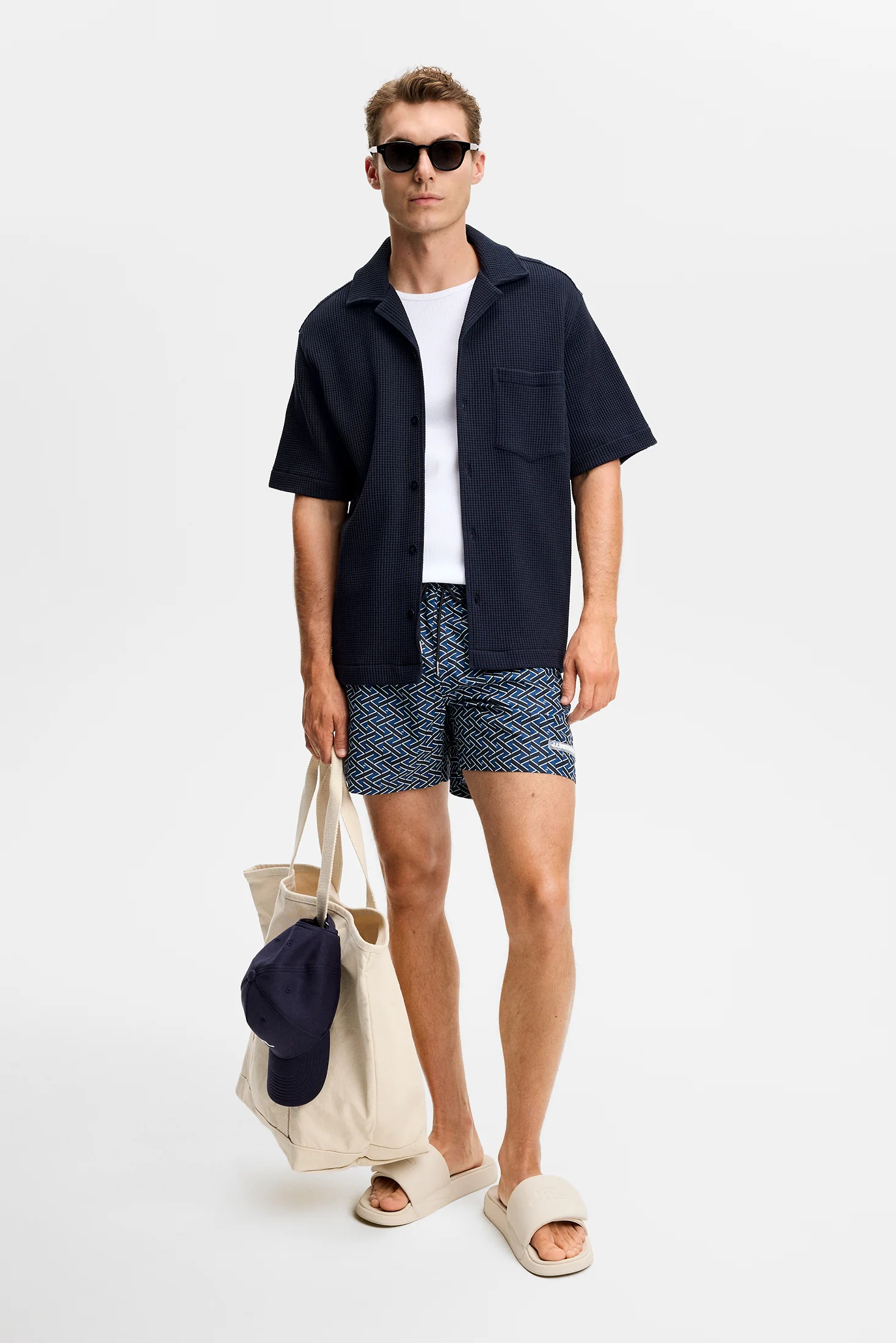 Banks Ladder Print shorts / Ladder Estate Navy S - Image 4