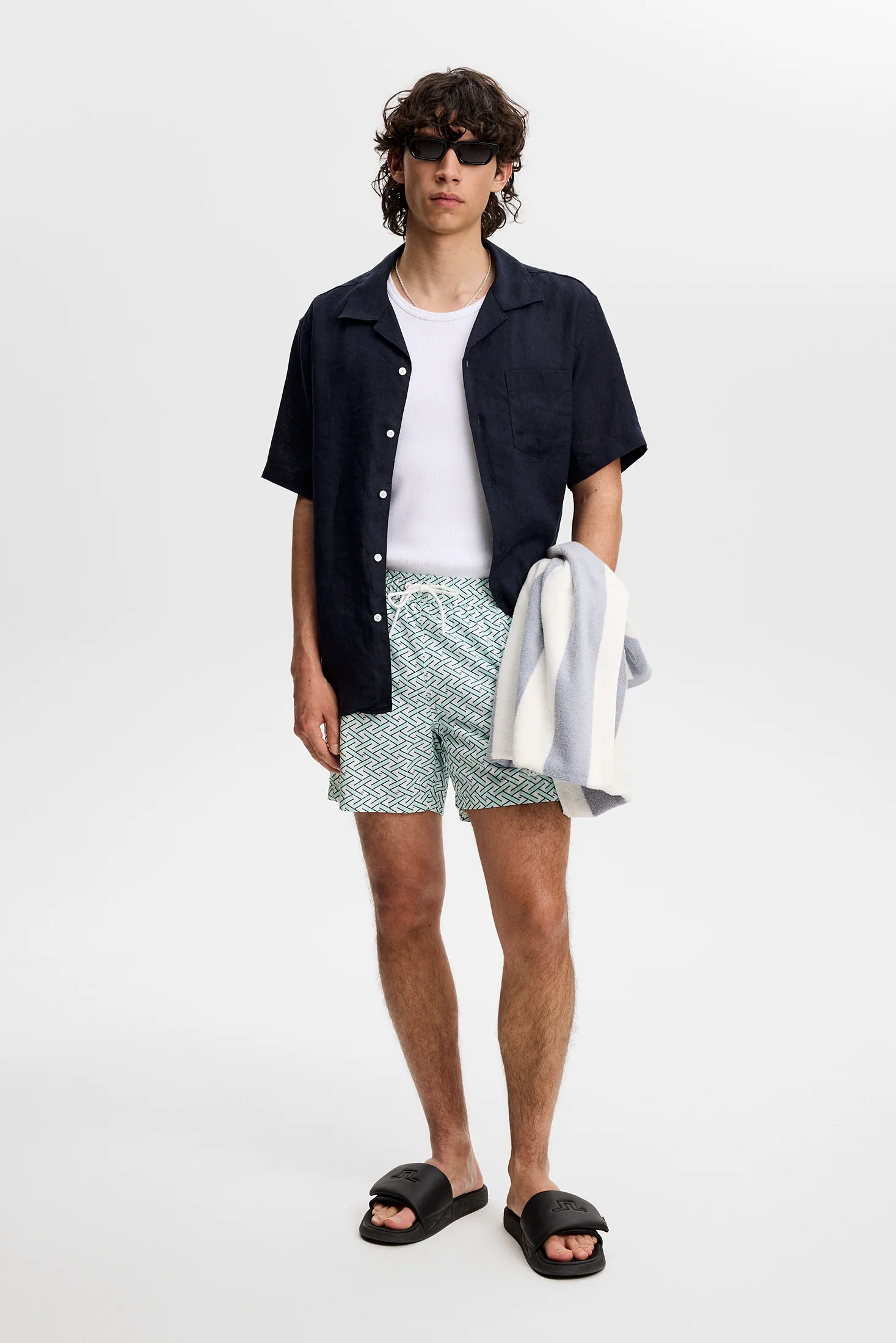 Banks Ladder Print shorts / Ladder White Bay S - Image 4