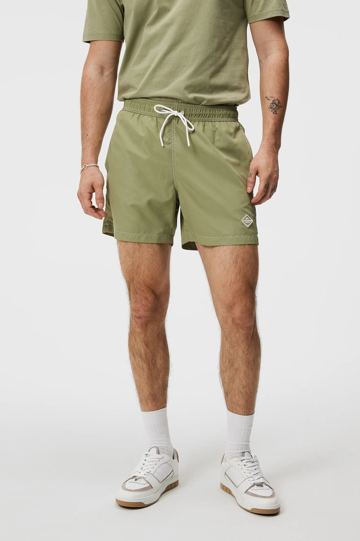 Banks Solid Swim Trunks / Oil Green - Image 2