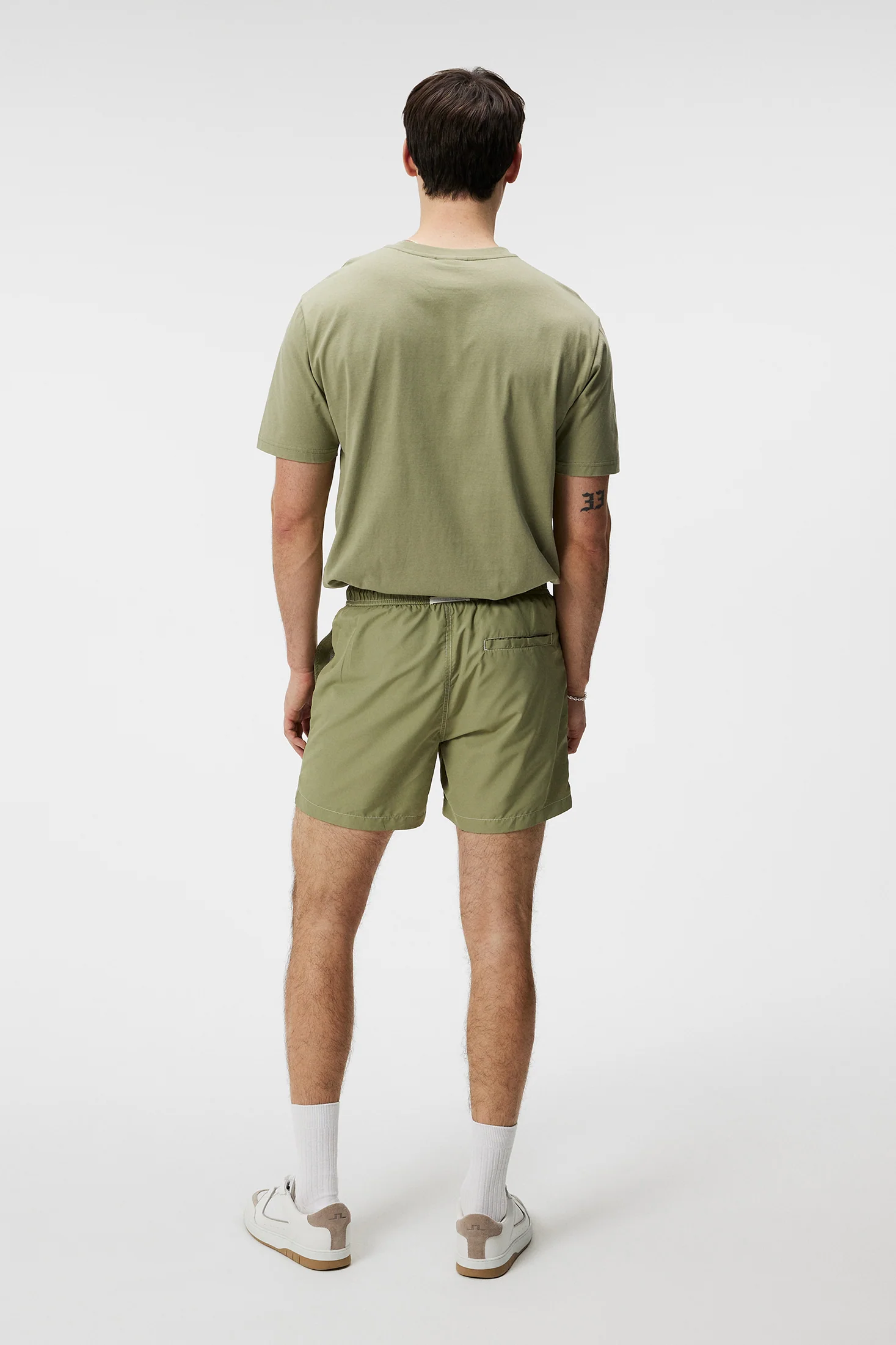 Banks Solid Swim Trunks / Oil Green - Image 3