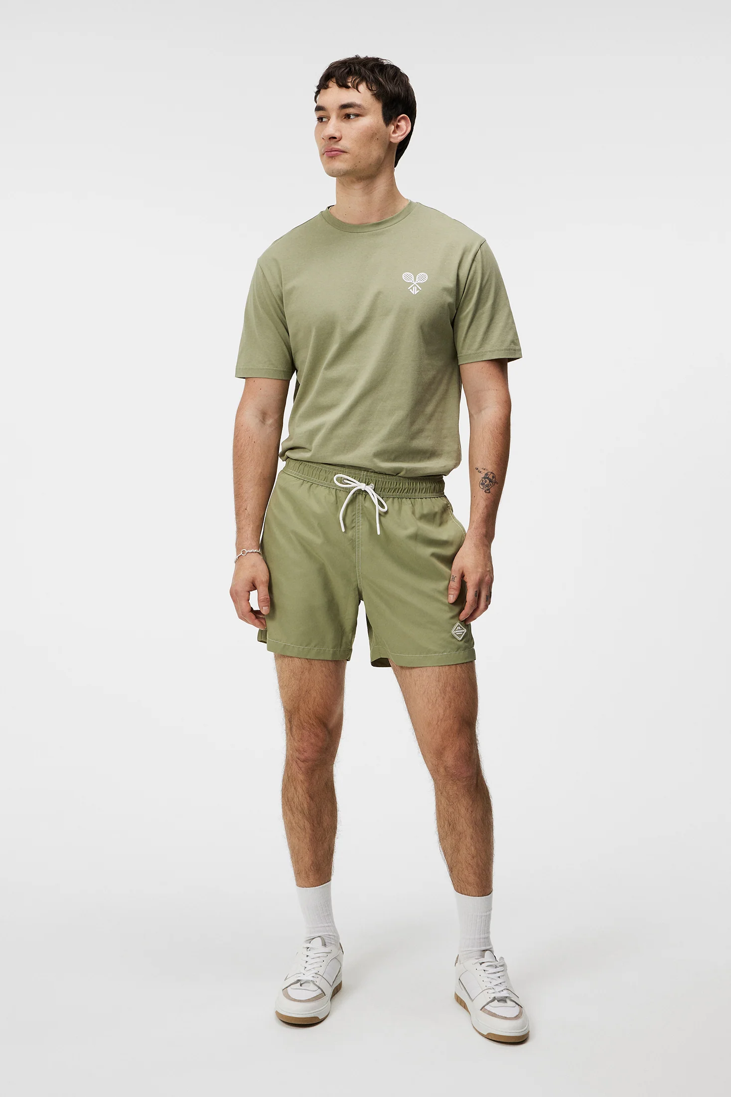 Banks Solid Swim Trunks / Oil Green - Image 4