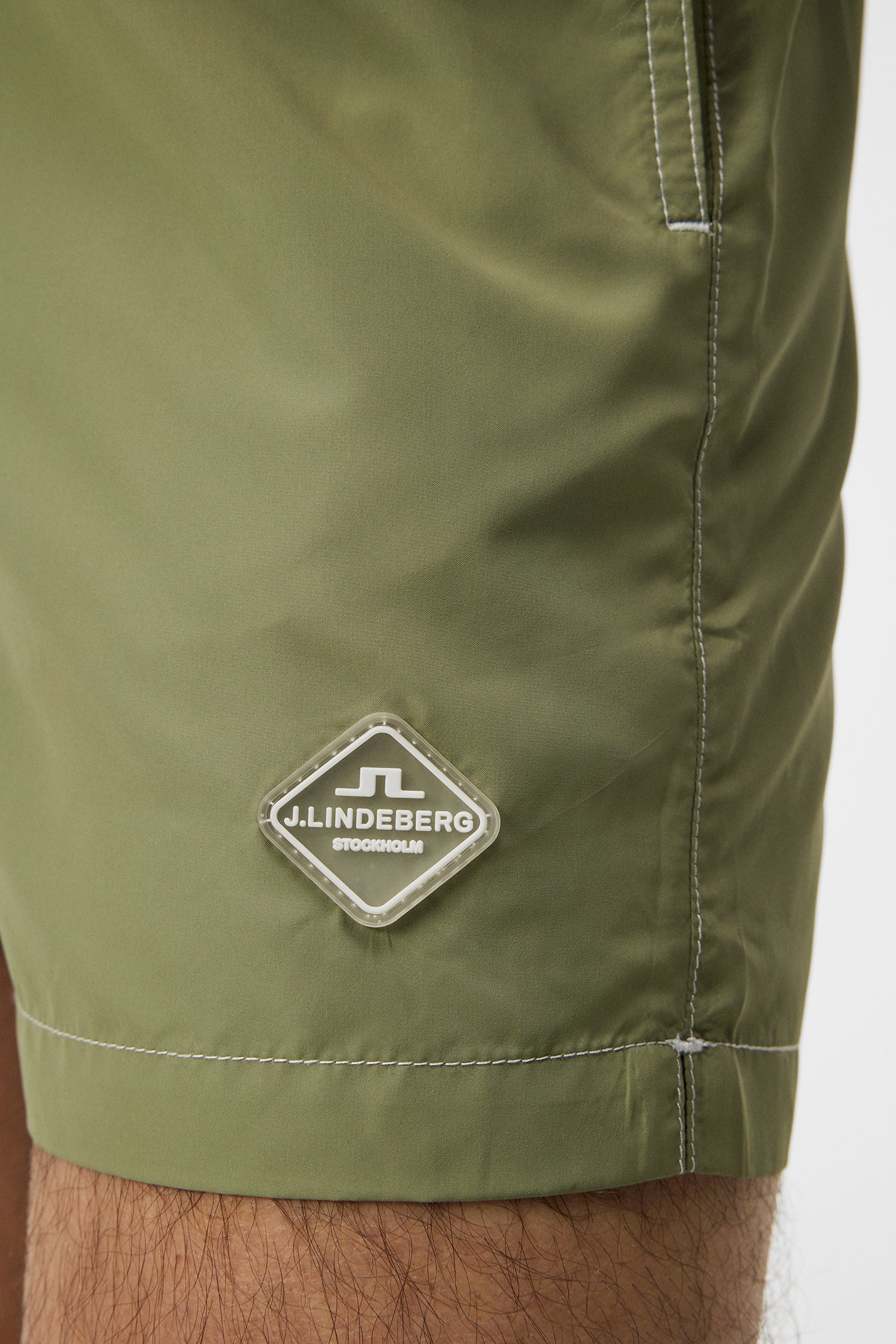 Banks Solid Swim Trunks / Oil Green - Image 6