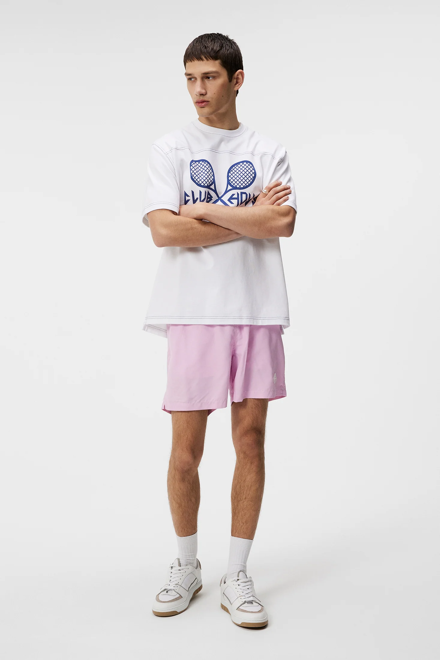 Banks Solid Swim Trunks / Pink Lavender - Image 4