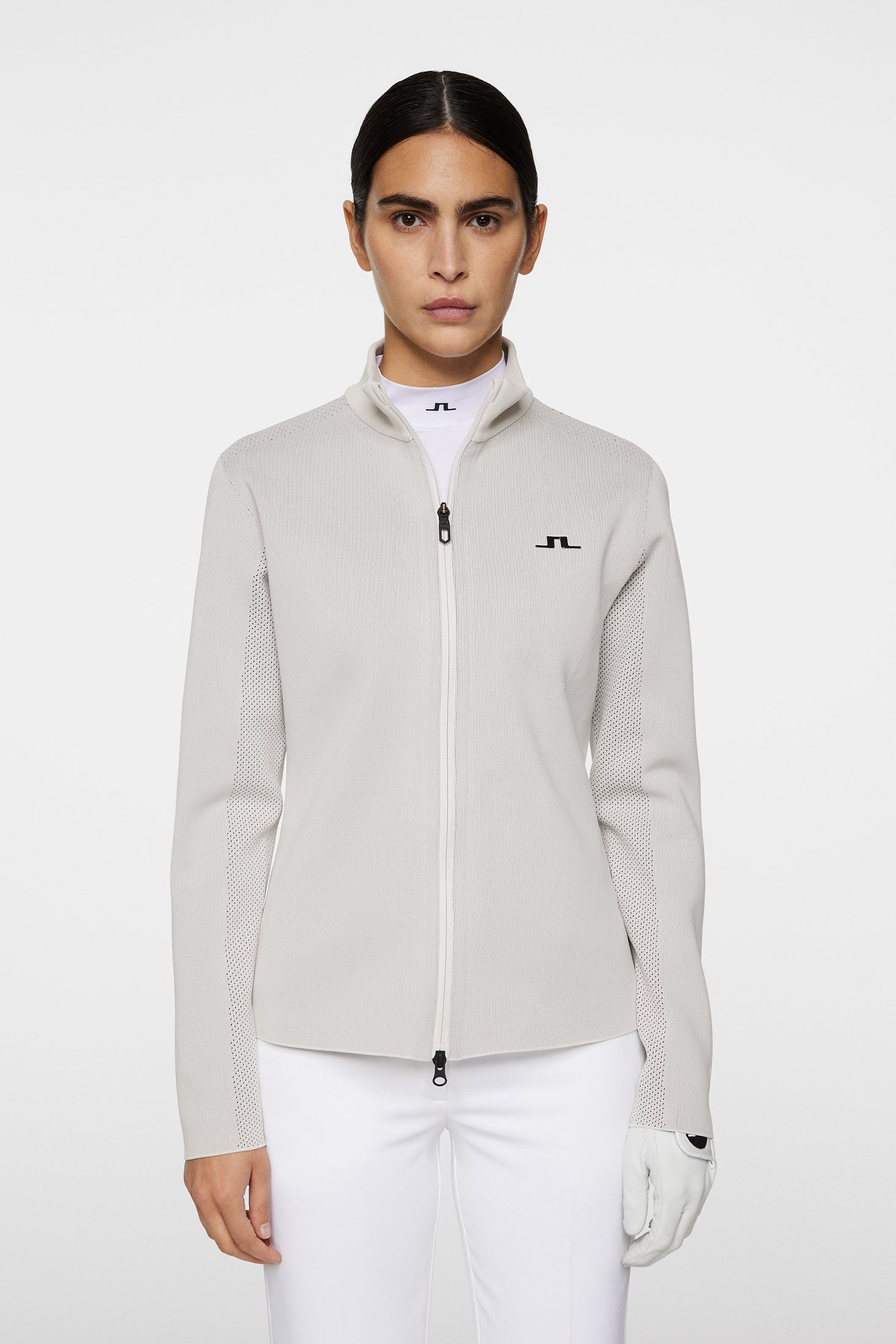 Bell Tech Knit Zip Sweater / Moonbeam - Image 3
