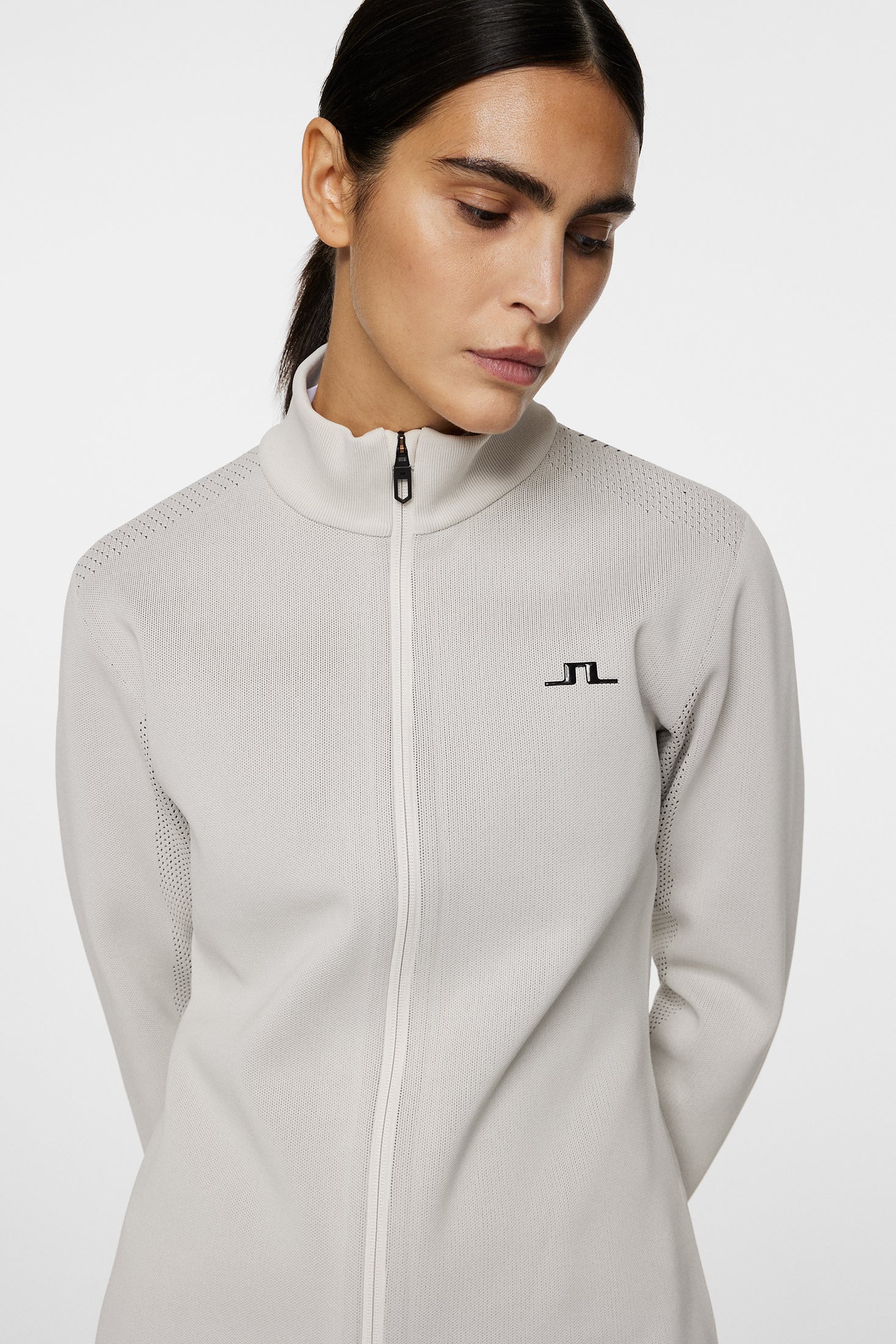Bell Tech Knit Zip Sweater / Moonbeam - Image 6