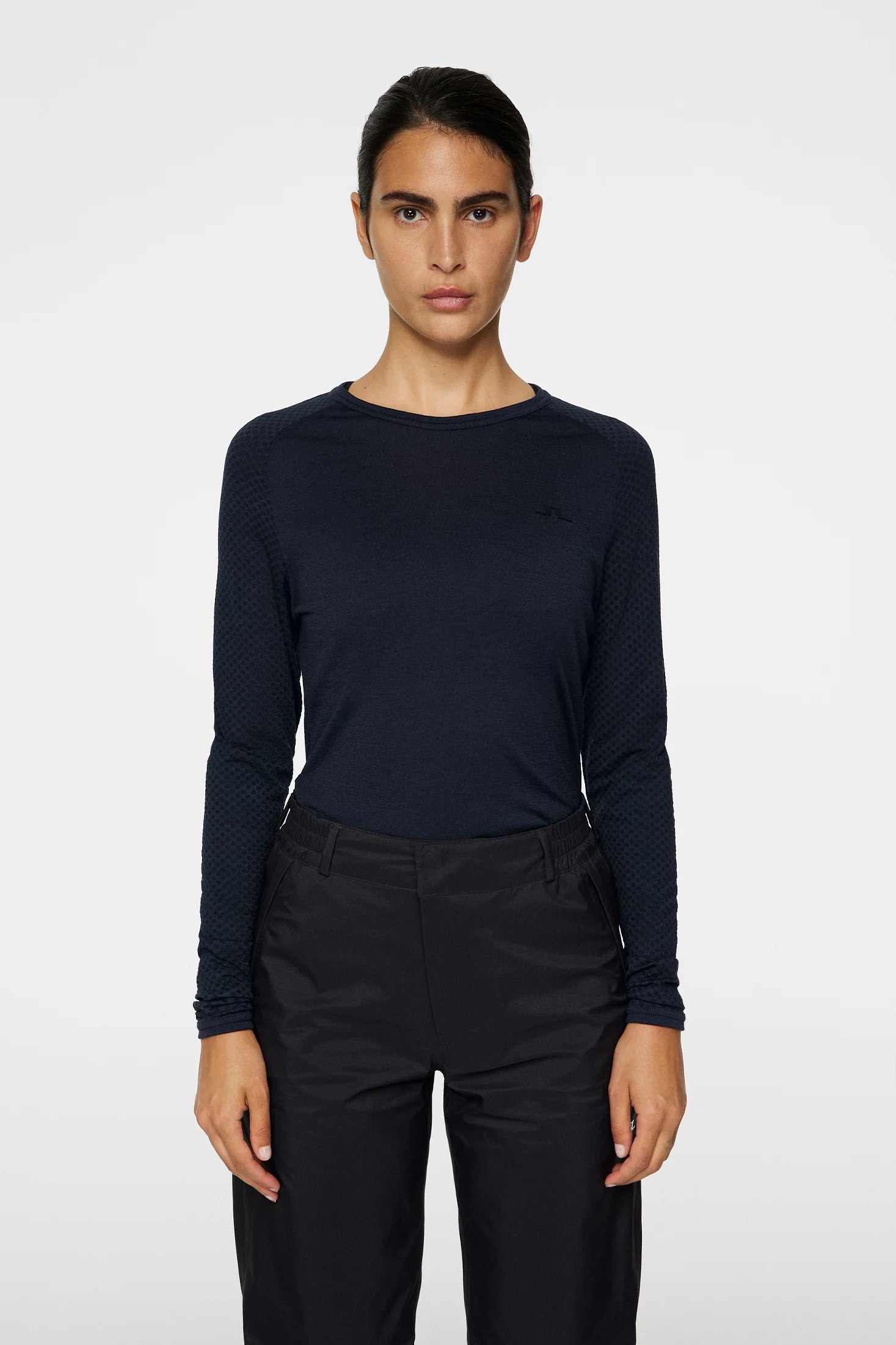 Bella Wool LS T-shirt / JL Navy - Image 2