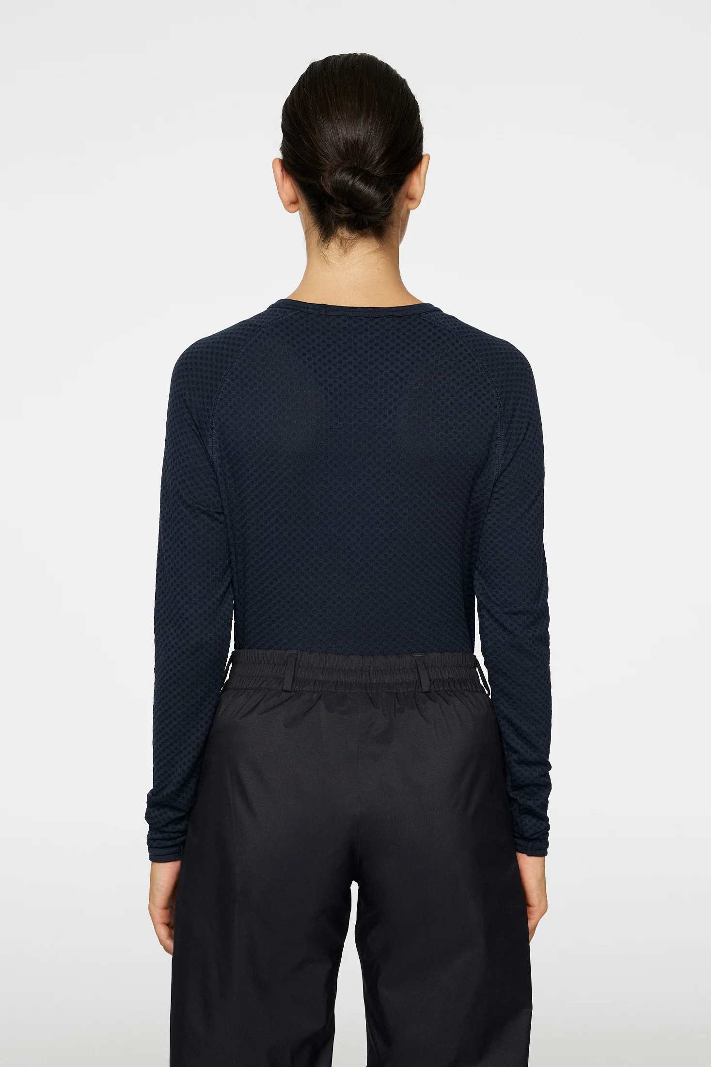 Bella Wool LS T-shirt / JL Navy - Image 3