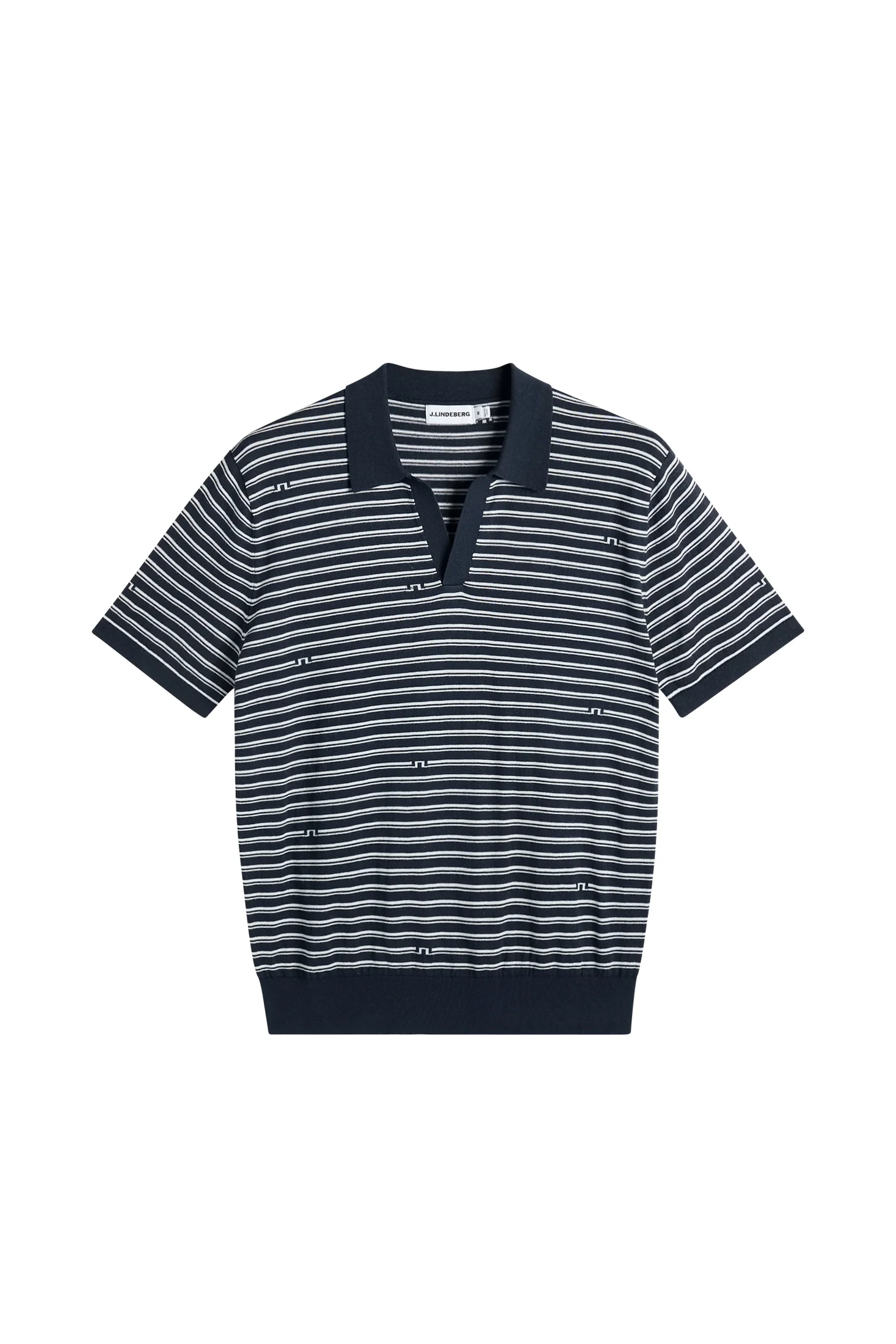 Ben Structure Stripe Polo / Bridge Stripe Navy