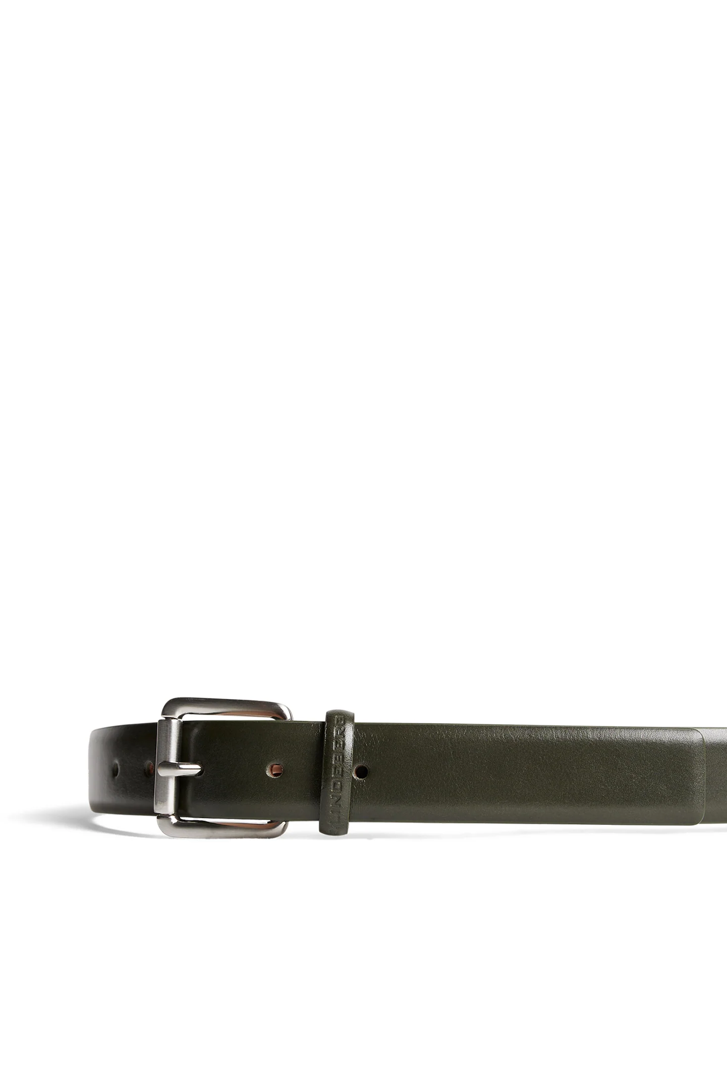 Bill Leather Belt / Forest Green - Image 3