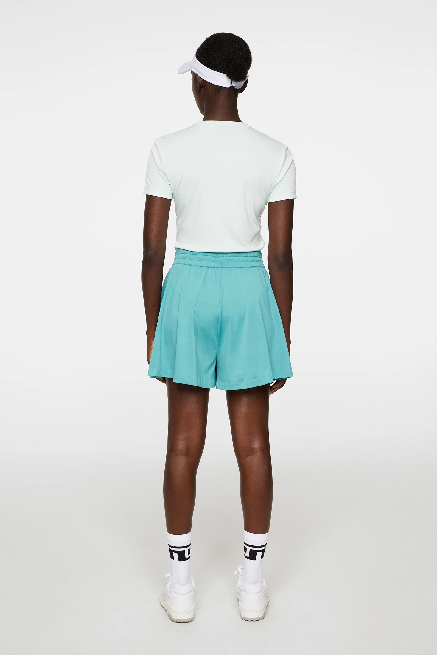 Billie Wide Jersey Shorts / Teal - Image 3