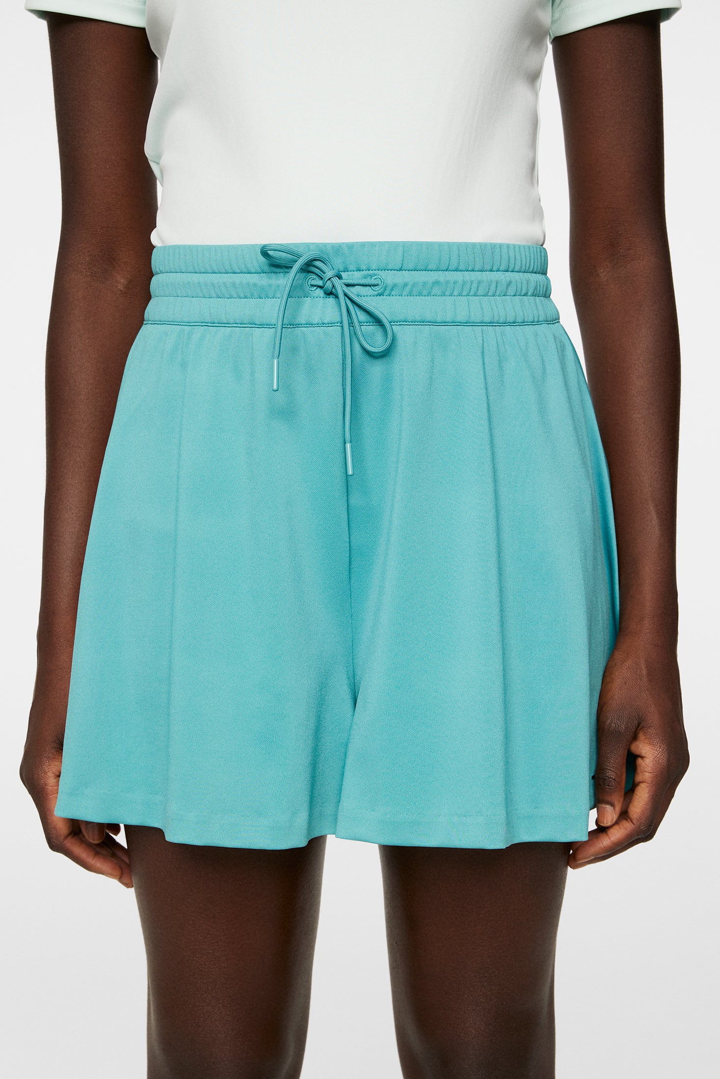 Billie Wide Jersey Shorts / Teal - Image 5