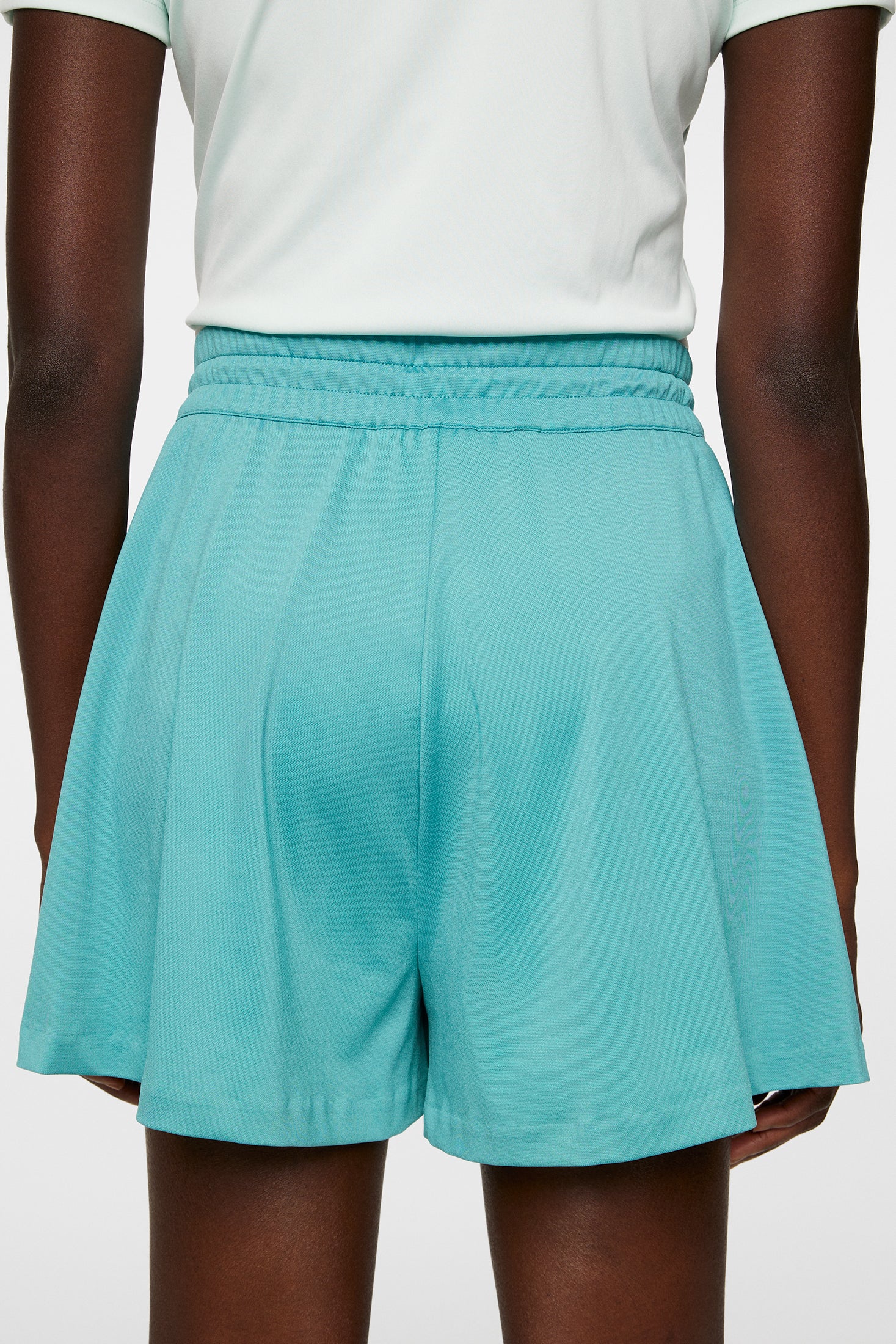 Billie Wide Jersey Shorts / Teal - Image 6