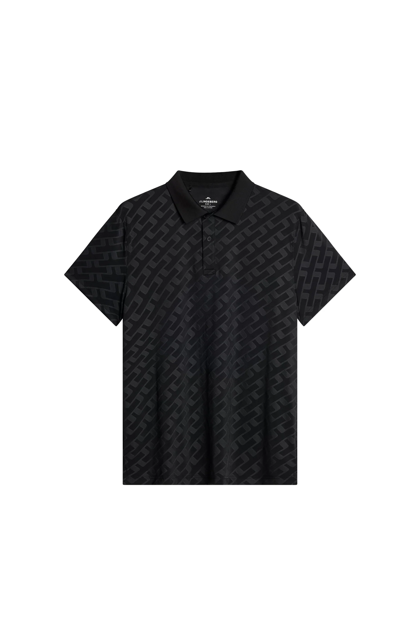 Bison Jacquard  Polo / Black