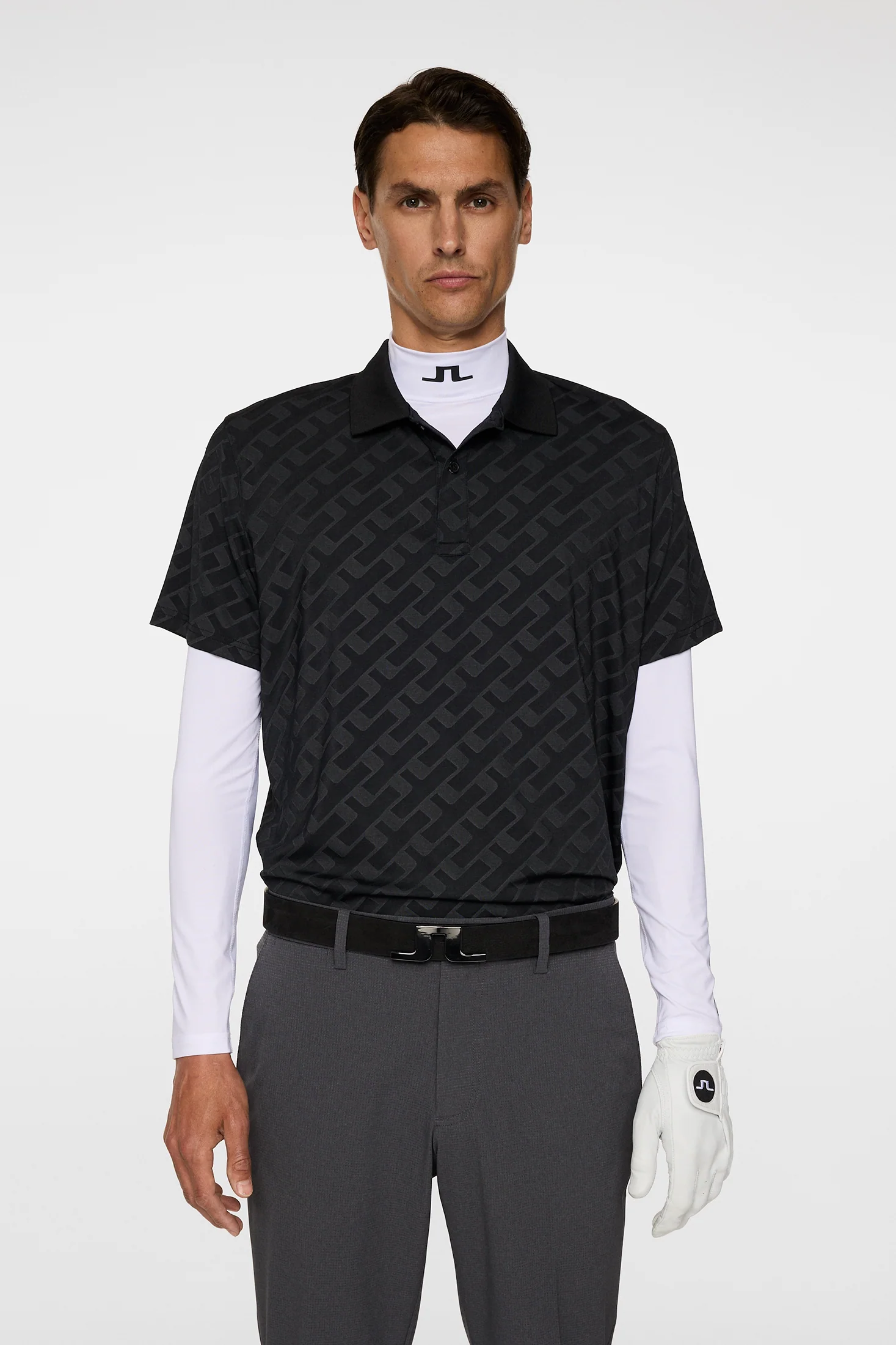 Bison Jacquard  Polo / Black - Image 2