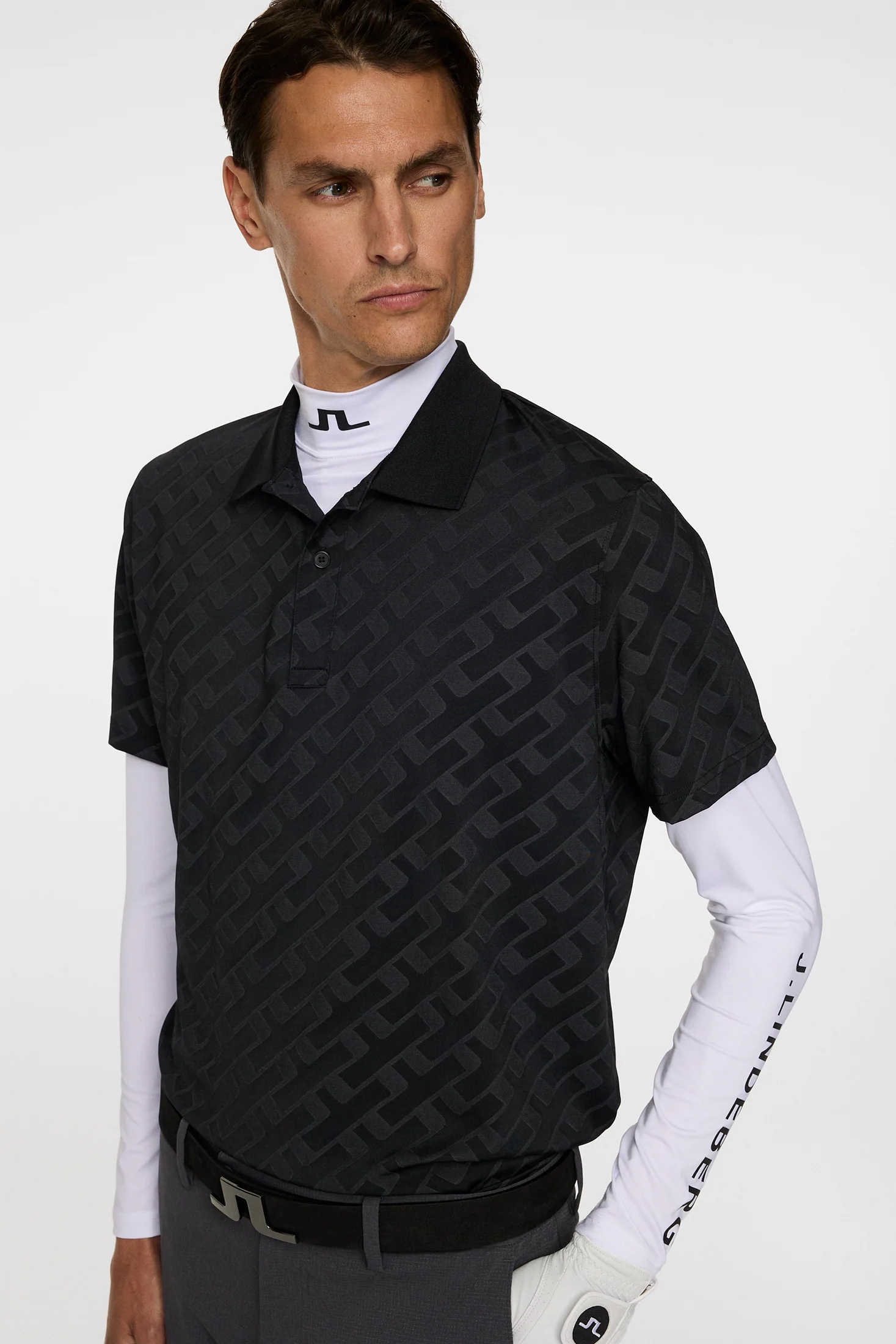 Bison Jacquard  Polo / Black - Image 5