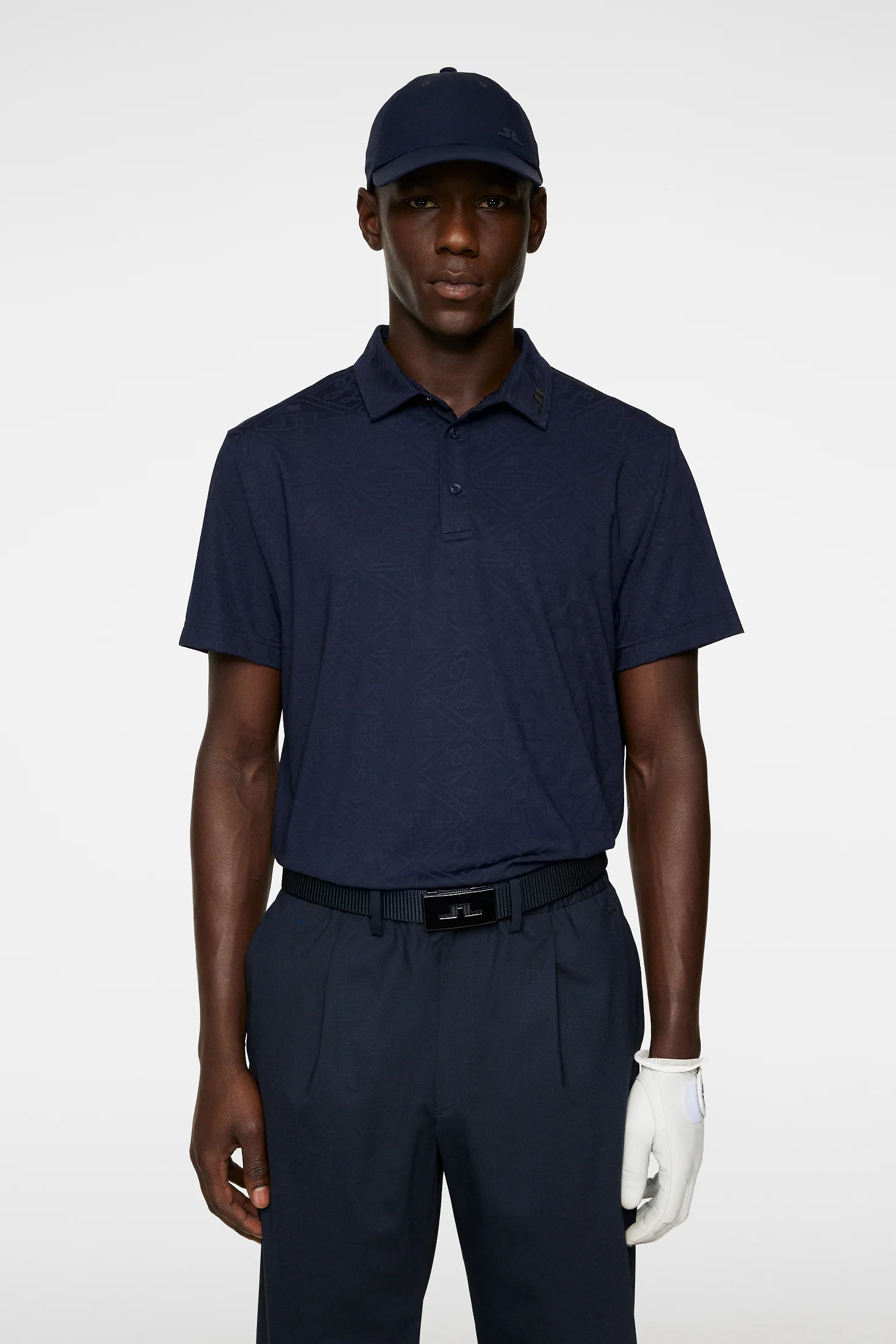 Bison  Regular Jacquard Polo / JL Navy - Image 2