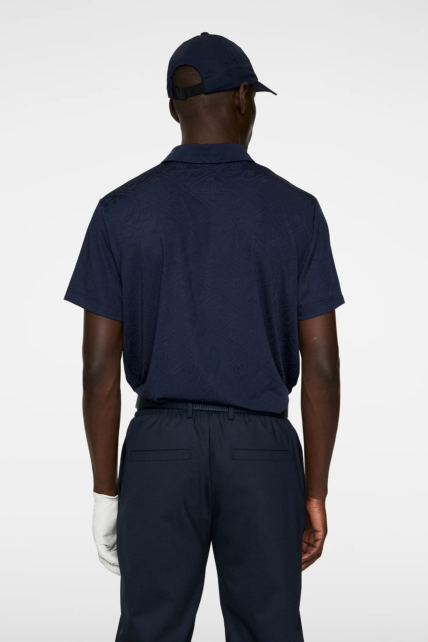 Bison  Regular Jacquard Polo / JL Navy - Image 3