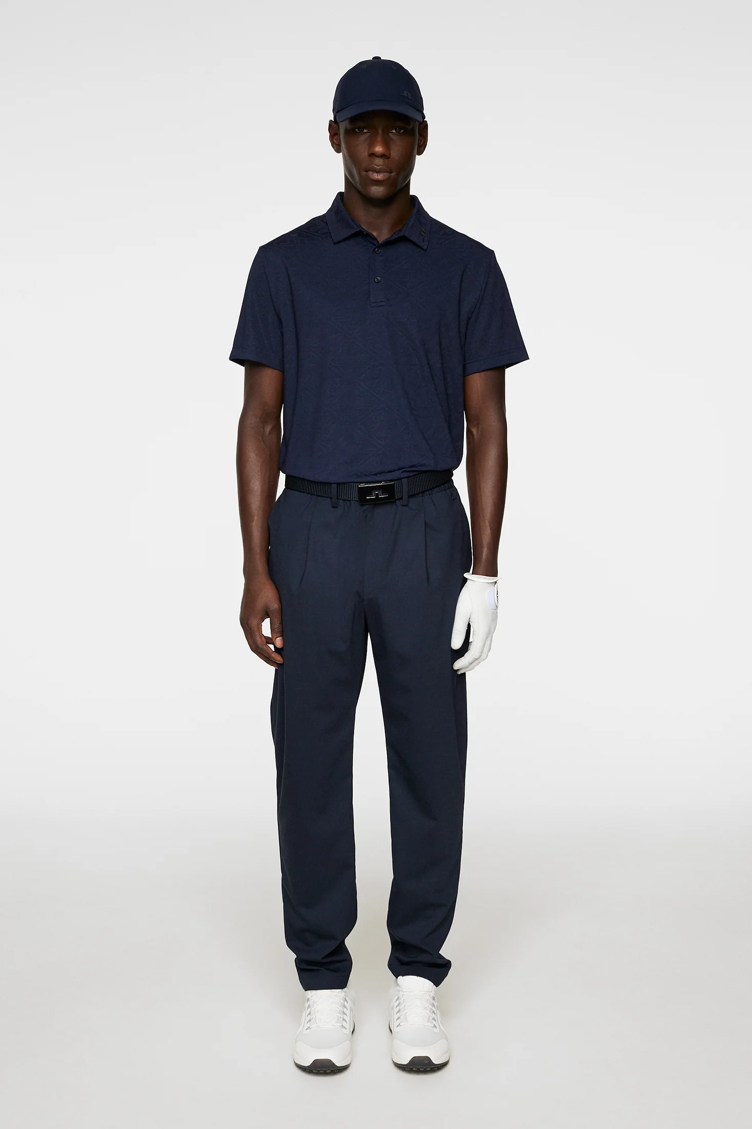 Bison  Regular Jacquard Polo / JL Navy - Image 4