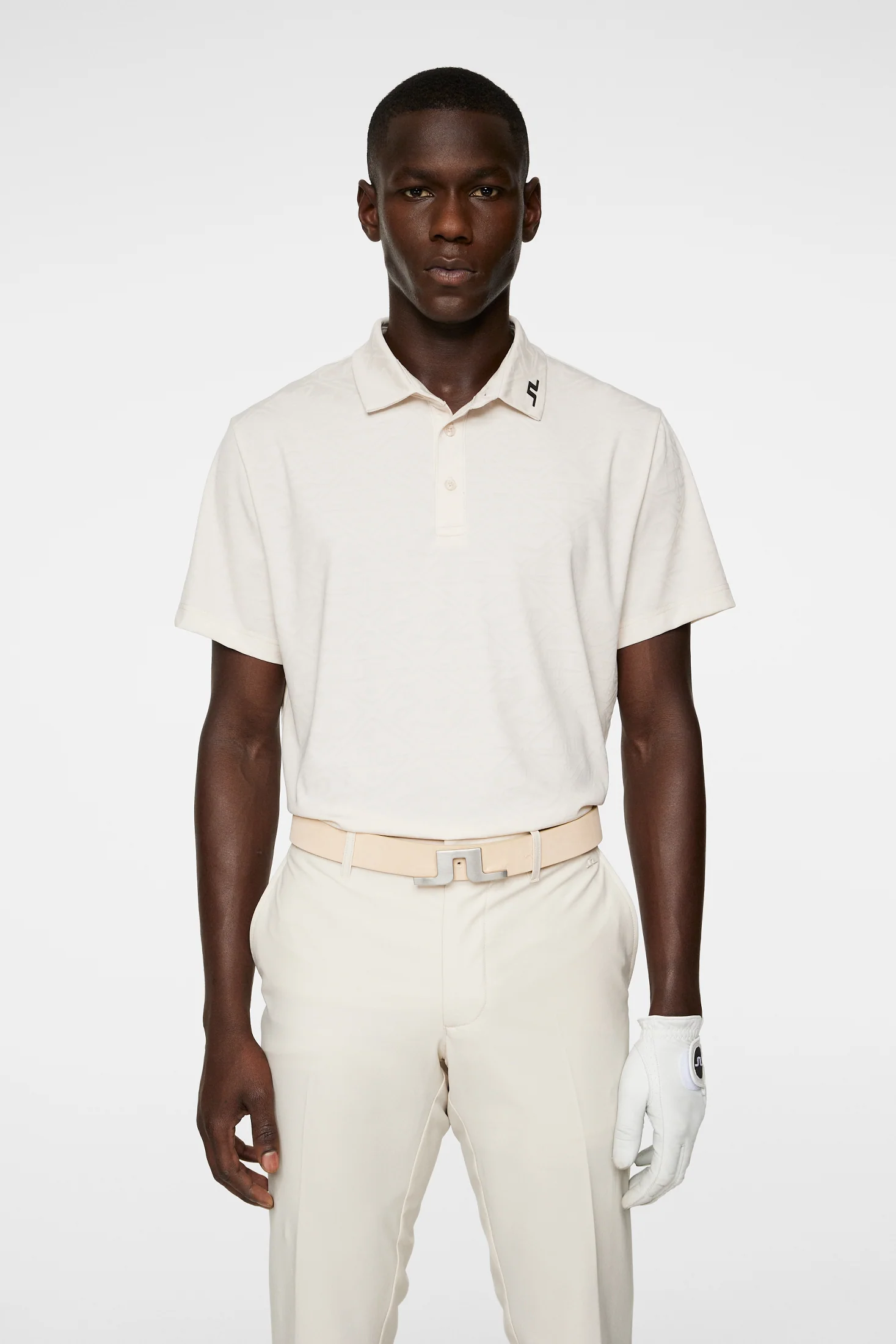 Bison  Regular Jacquard Polo / Moonbeam - Image 2