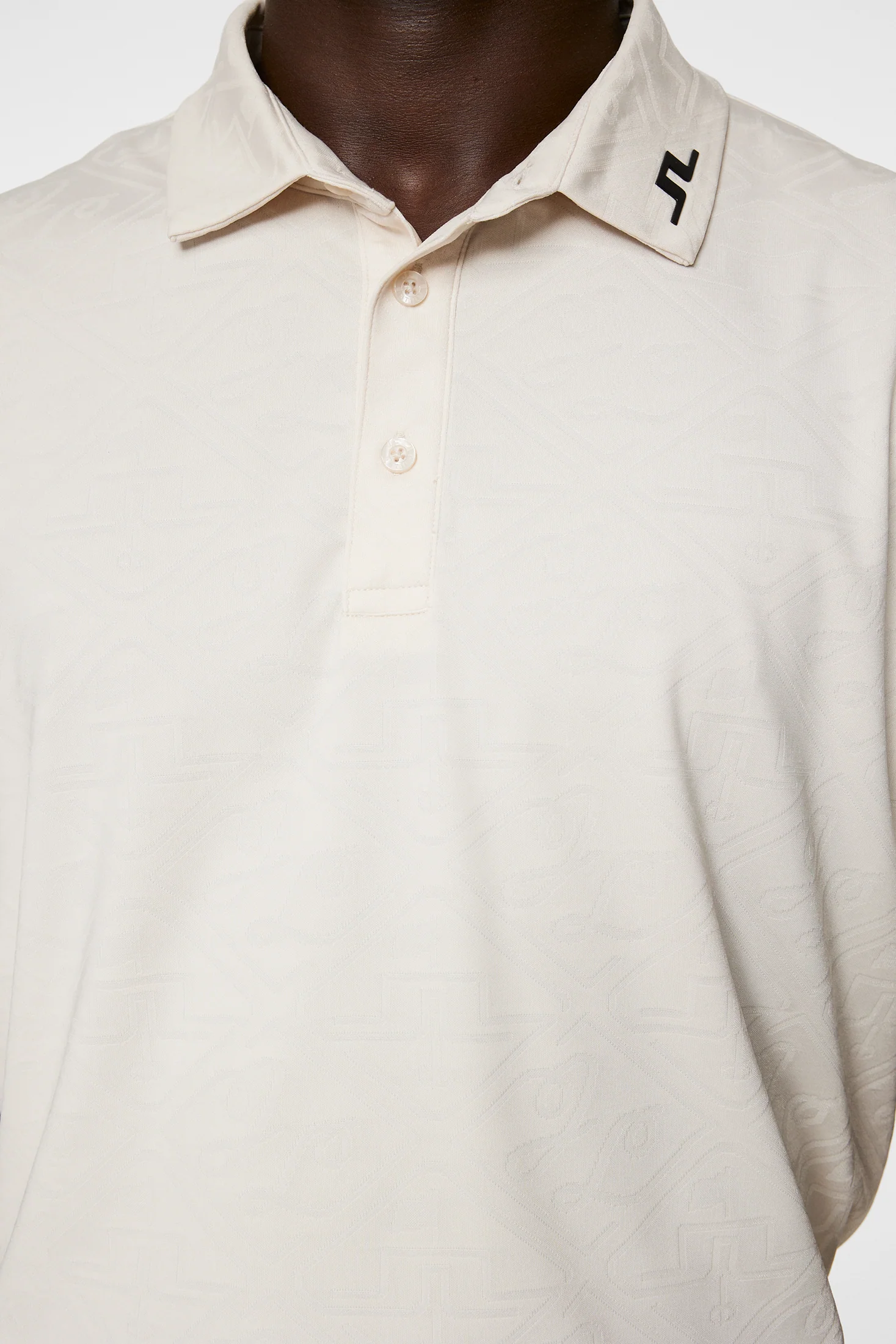 Bison  Regular Jacquard Polo / Moonbeam - Image 6