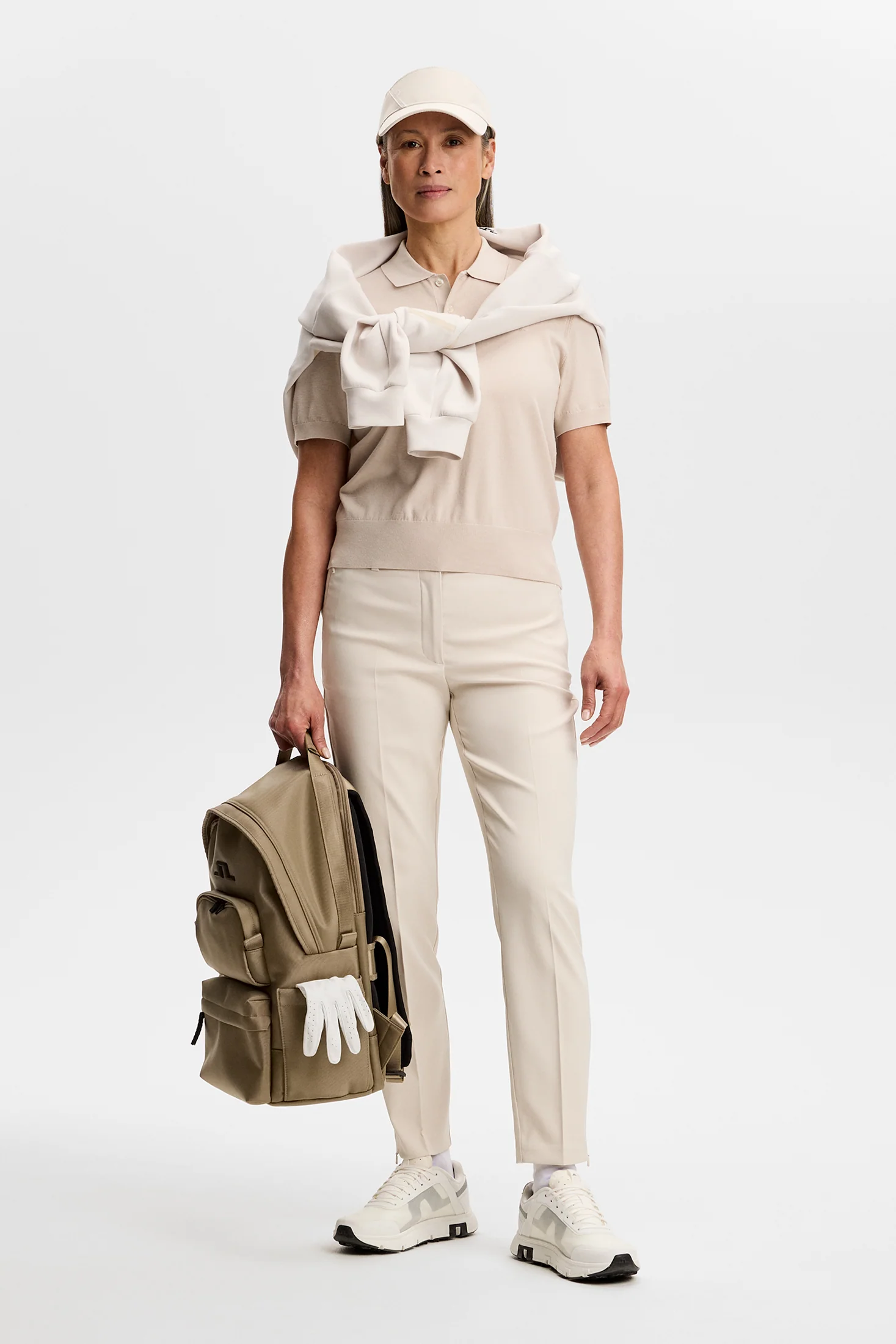 Blake SS Knit Polo / Moonbeam - Image 4