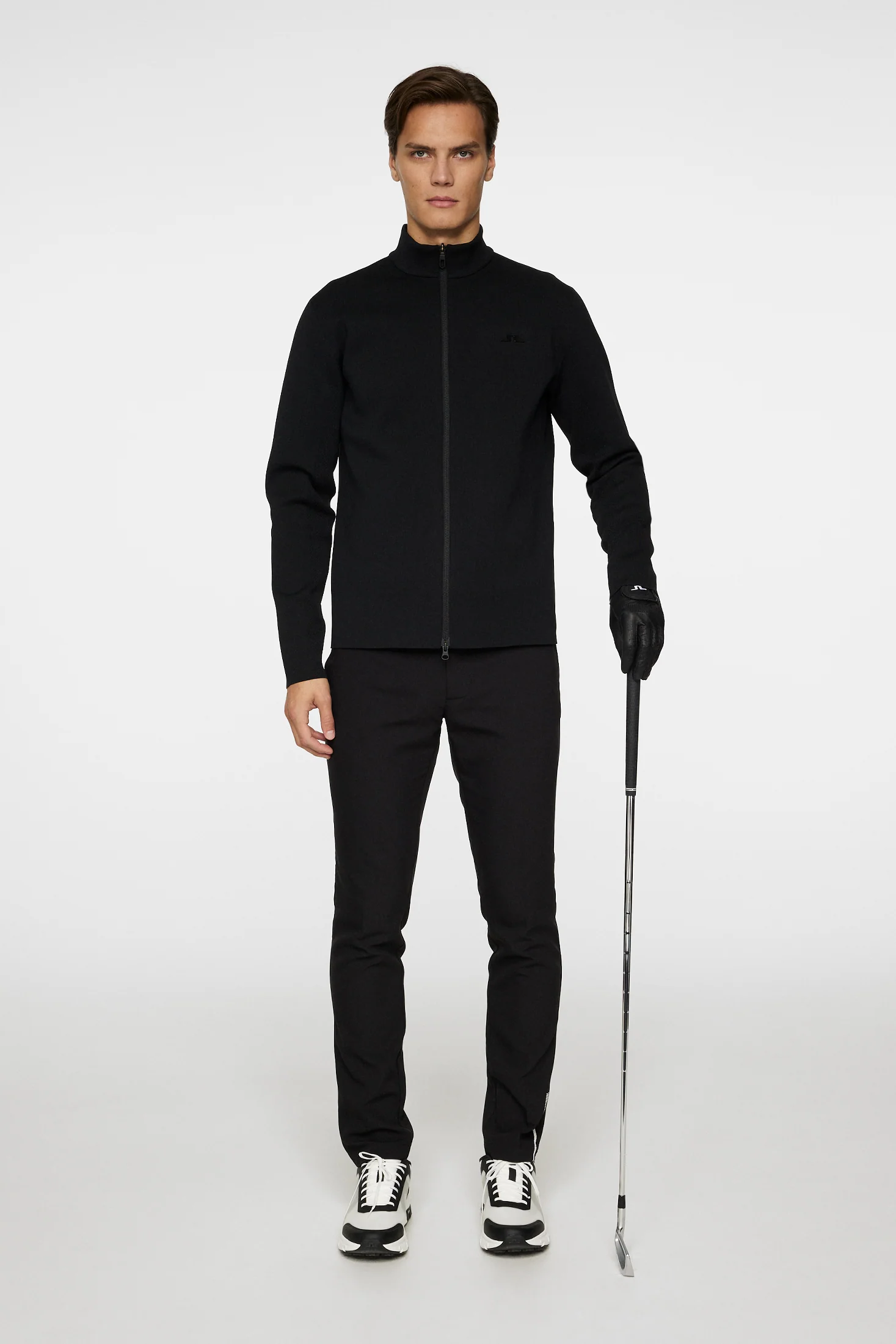Bo Tech Knit Zip Sweater / Black - Image 5