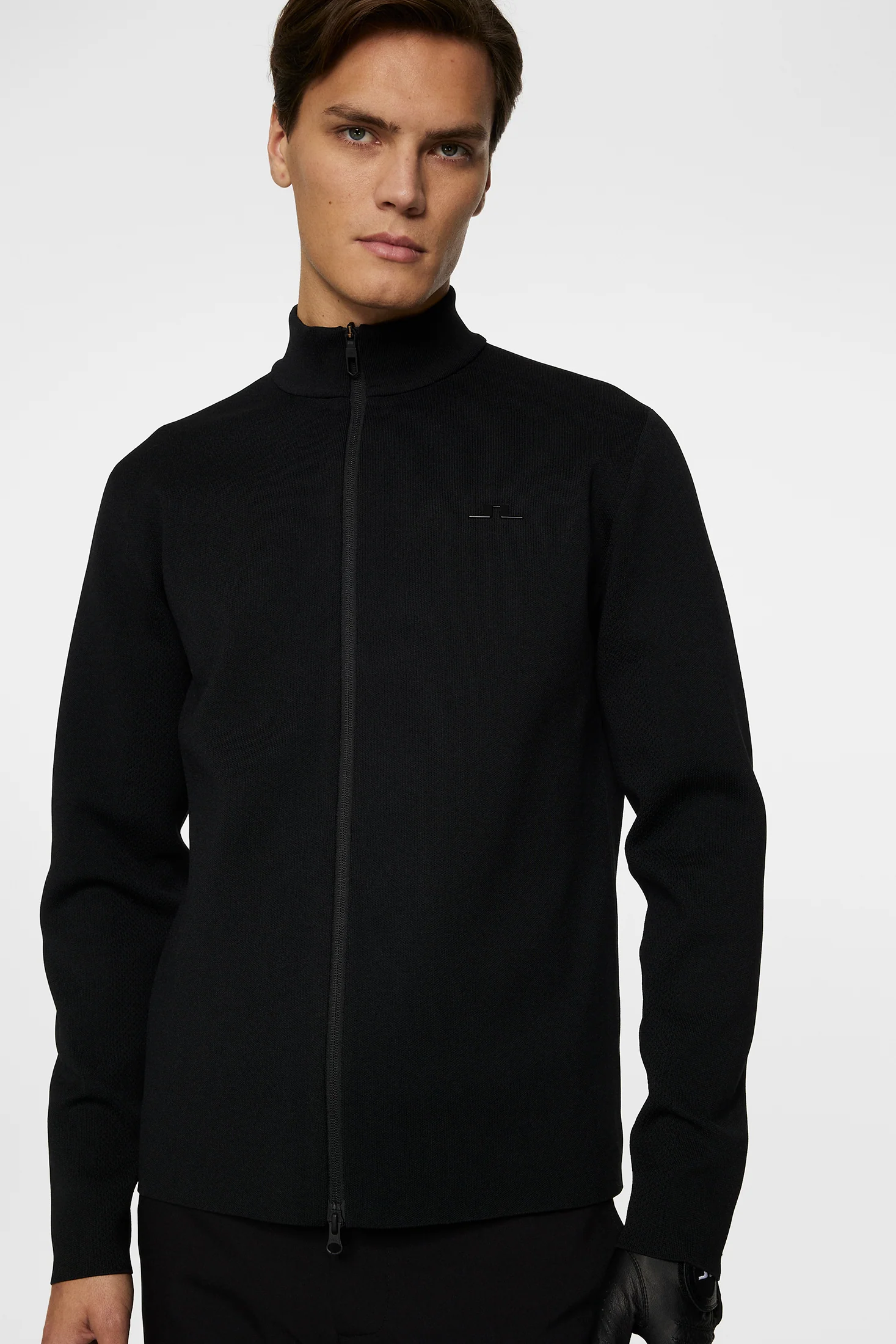 Bo Tech Knit Zip Sweater / Black - Image 6