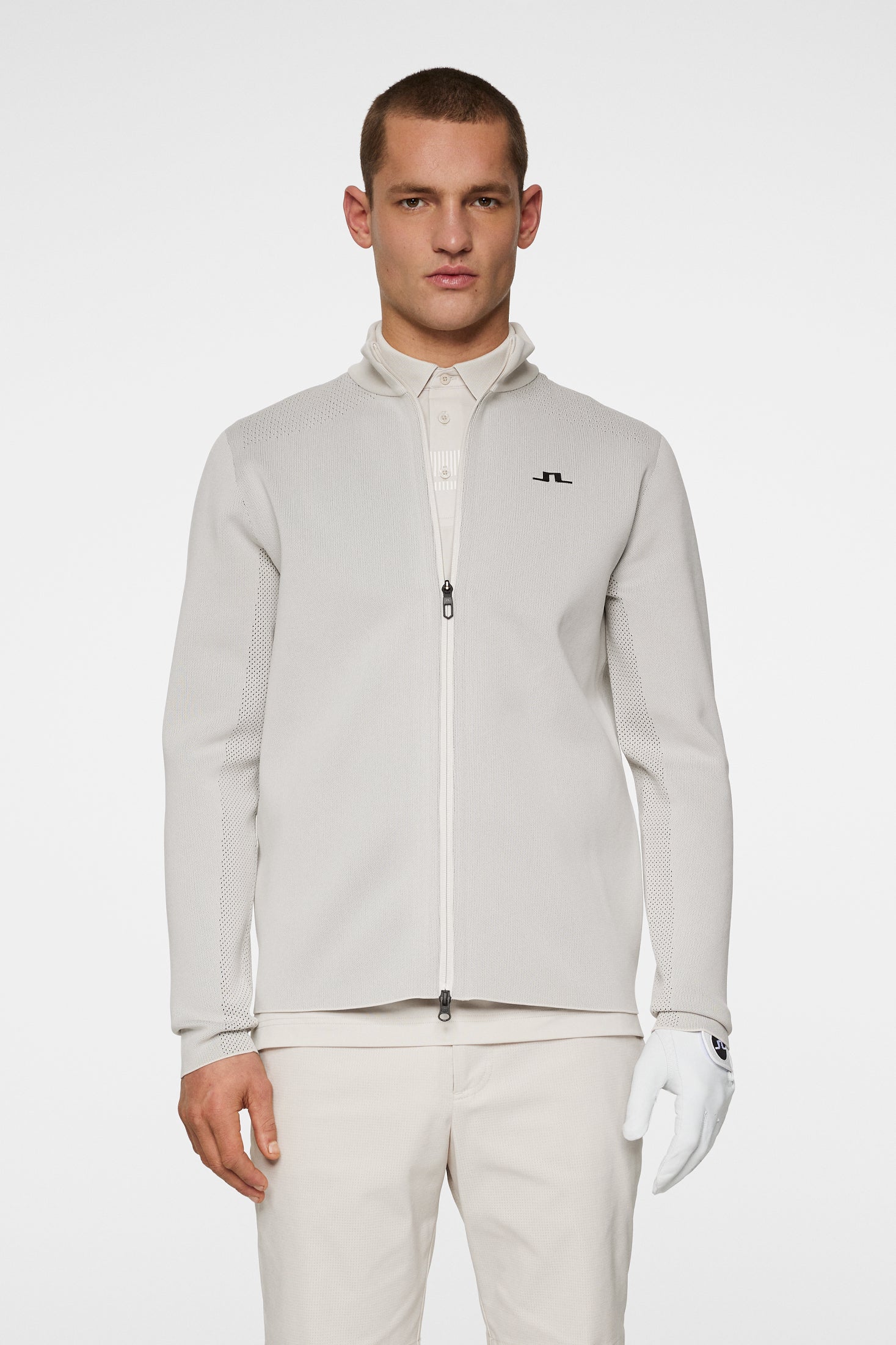 Bo Tech Knit Zip Sweater / Moonbeam - Image 3