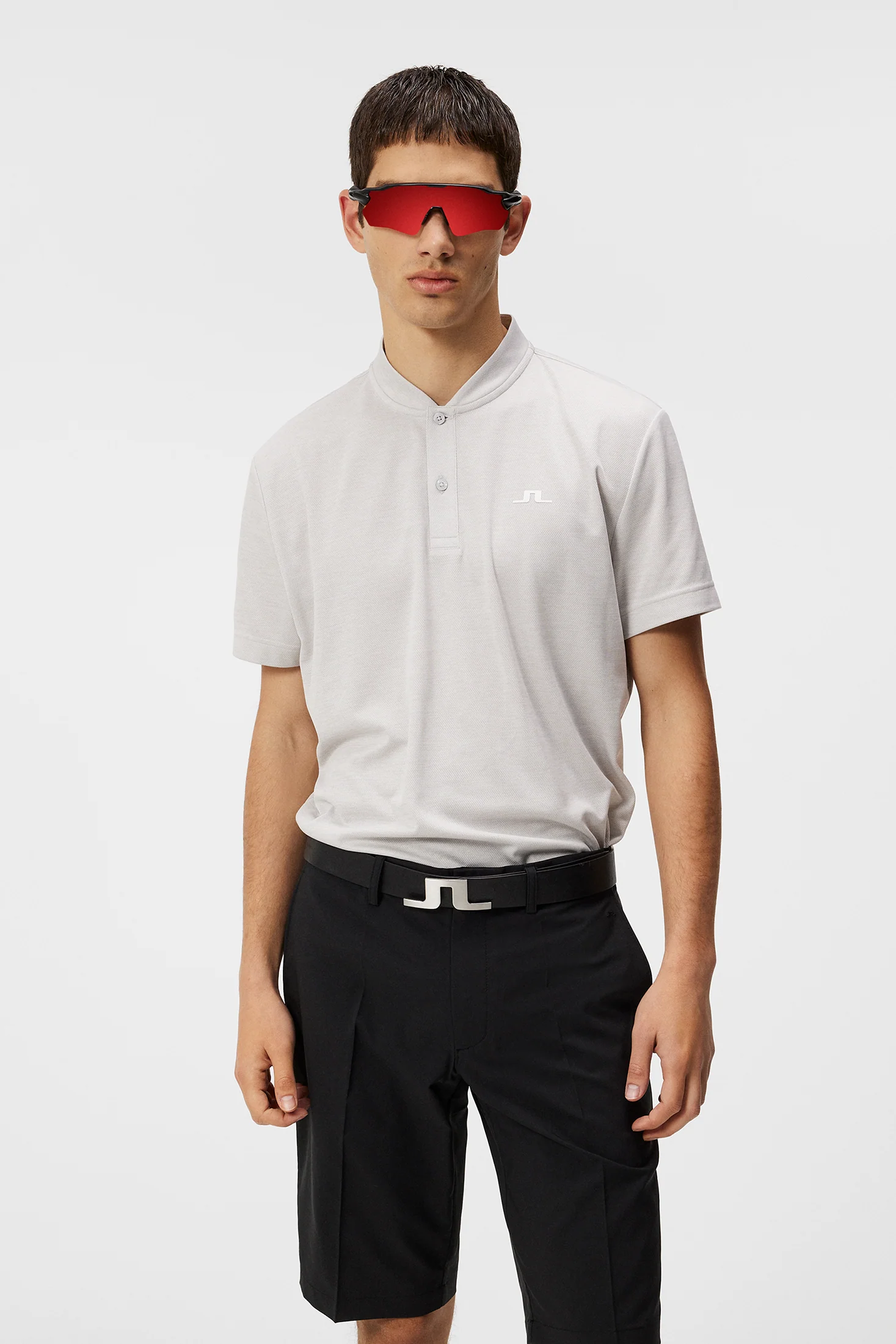 Bode Regular Fit Polo / Light Grey Melange - Image 2