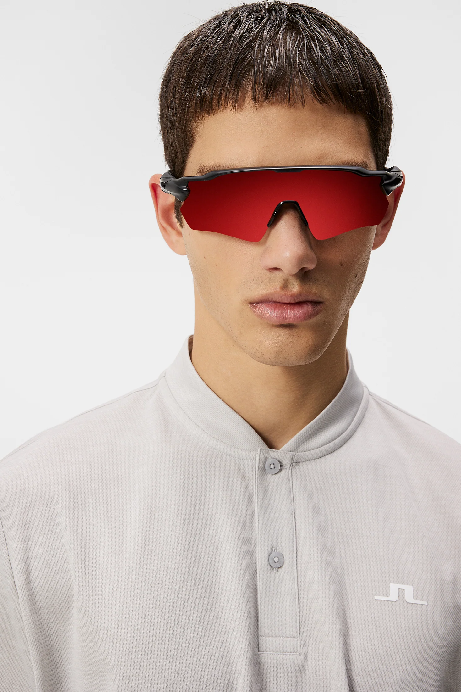 Bode Regular Fit Polo / Light Grey Melange - Image 5