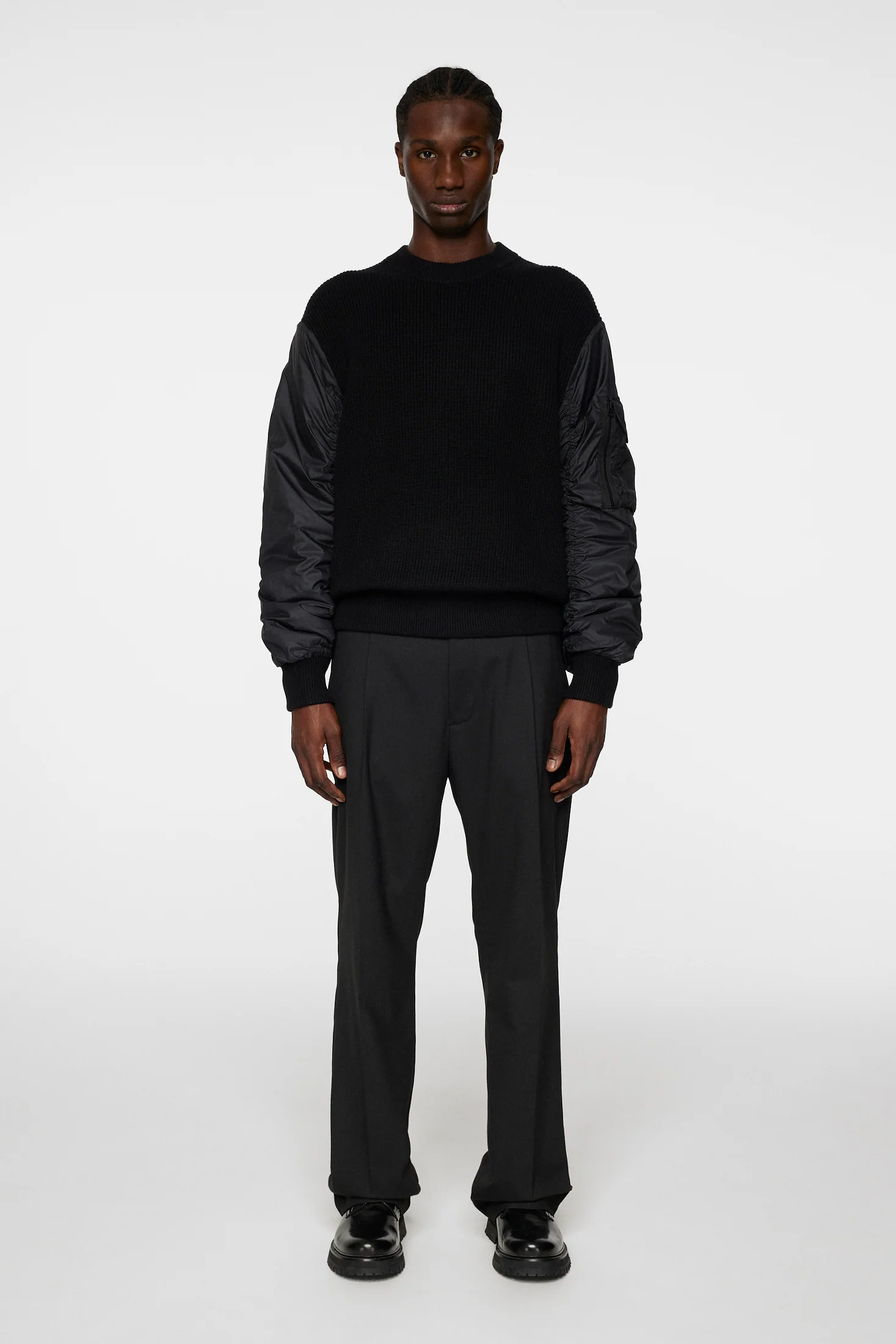 Bow Bomber Knit Hybrid / Black - Image 4