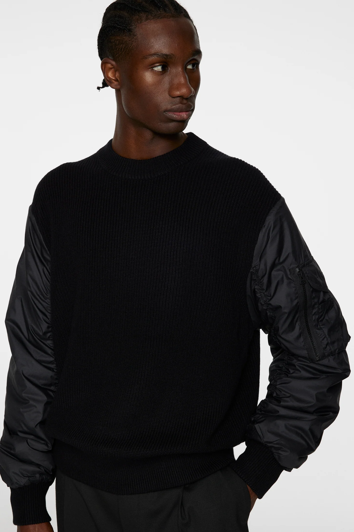 Bow Bomber Knit Hybrid / Black - Image 5
