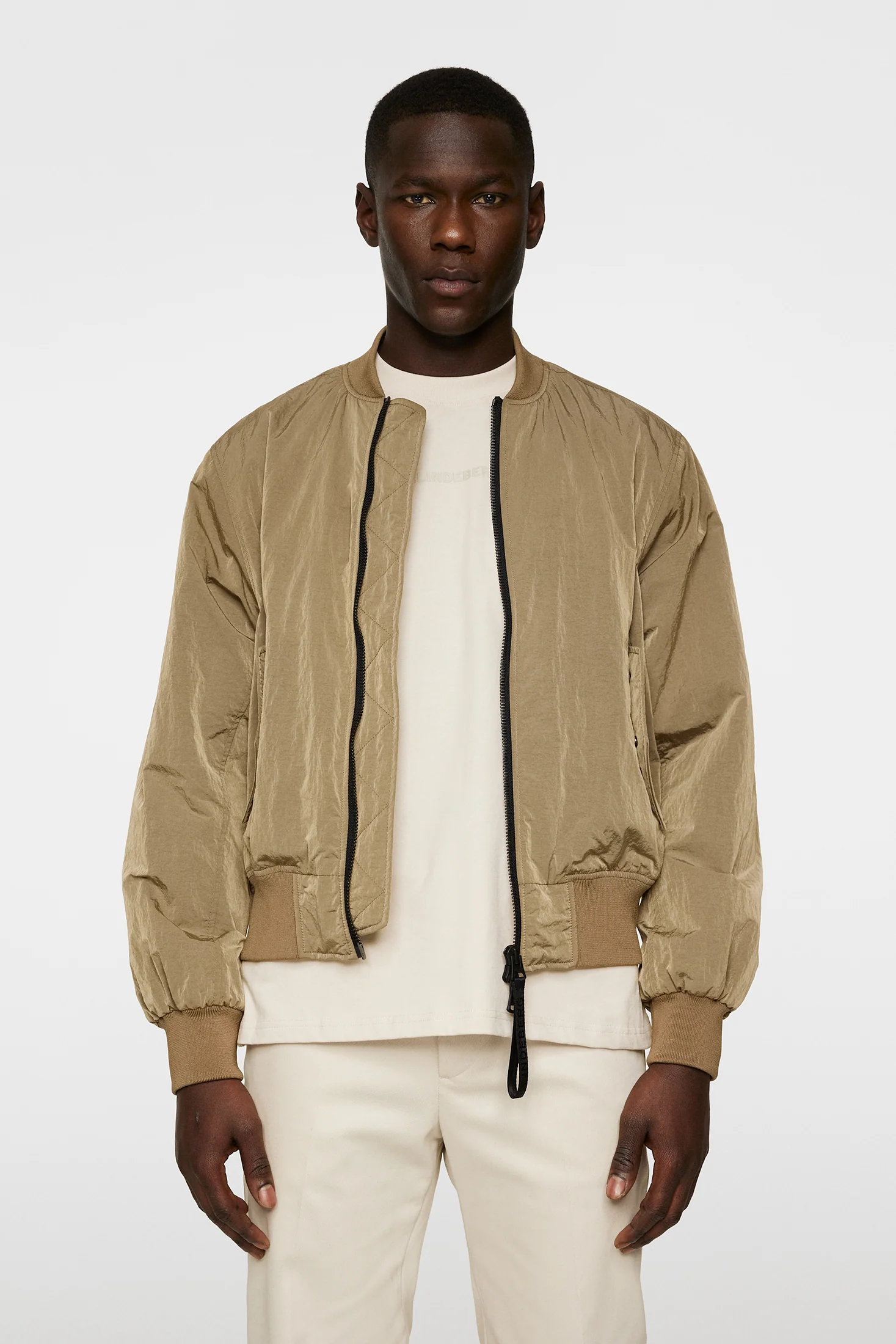 Bradfield Crinkle Bomber Jkt / Batique Khaki - Image 2
