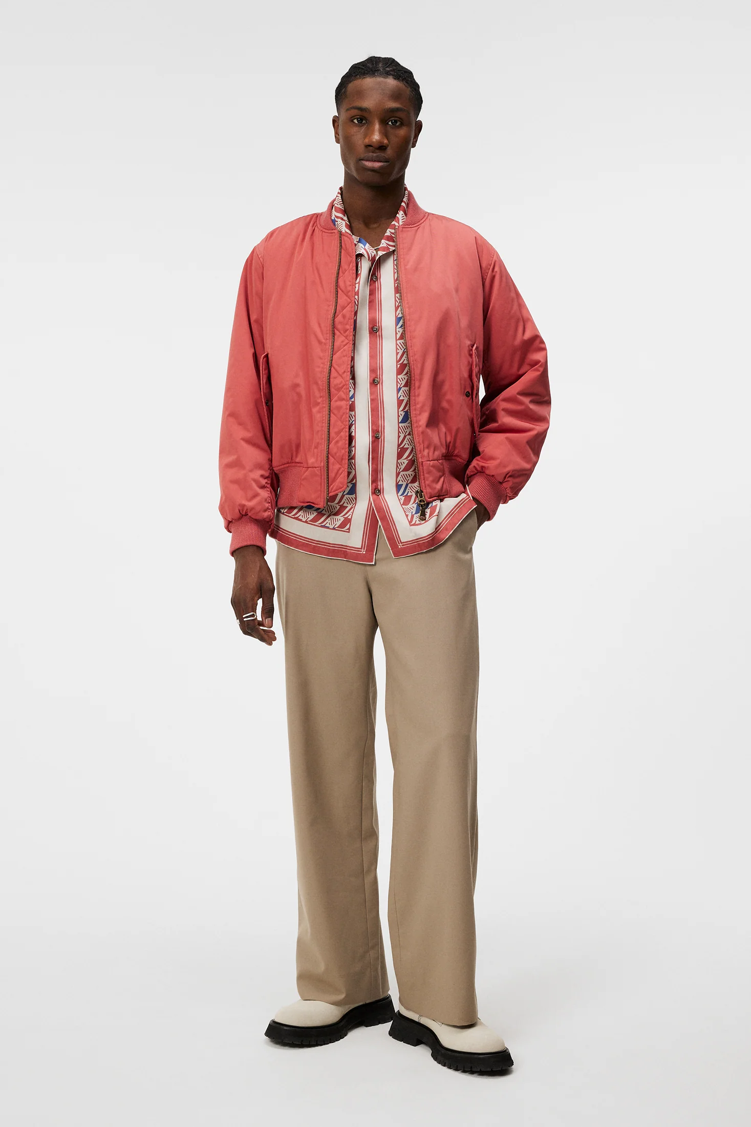 Bradfield Twill Nylon jacket / Dusty Cedar - Image 4