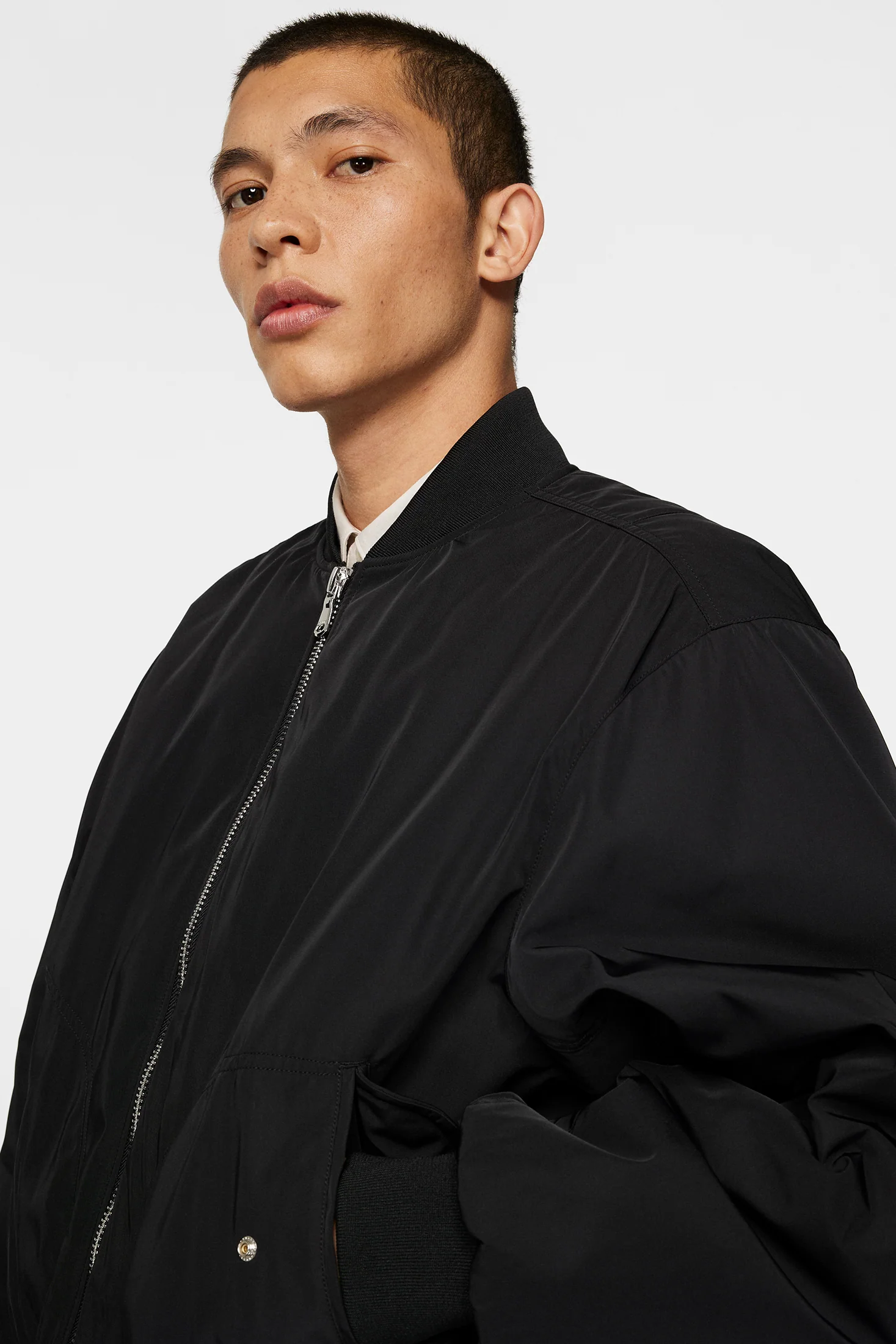 Bradley Bomber Jacket / Black - Image 5