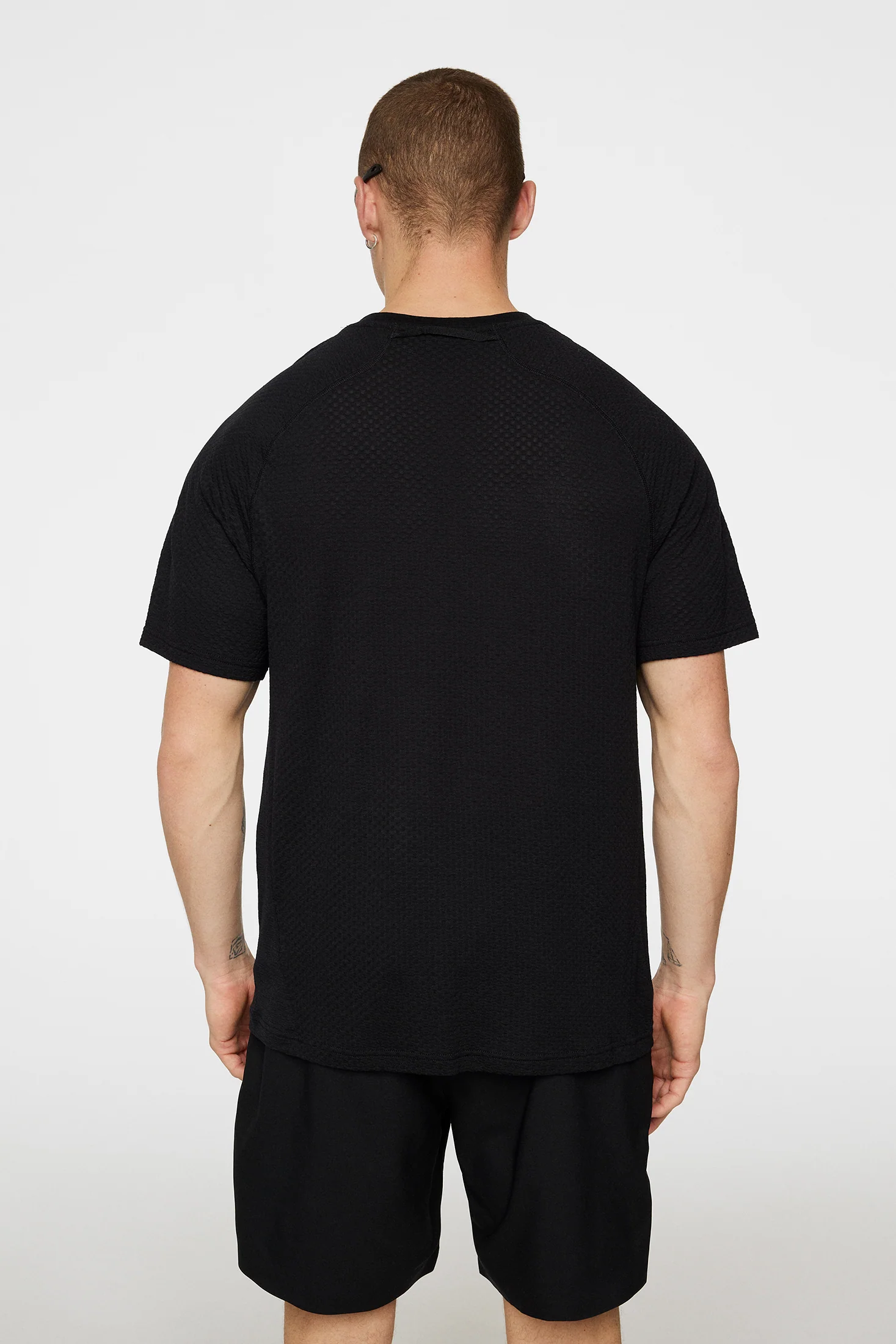 Brent Wool T-shirt / Black - Image 3