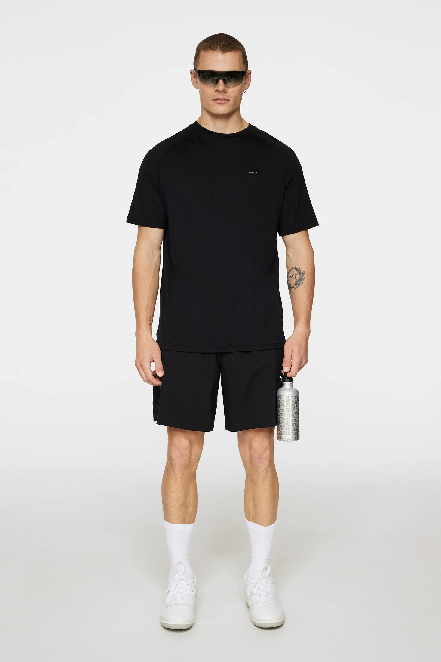 Brent Wool T-shirt / Black - Image 4