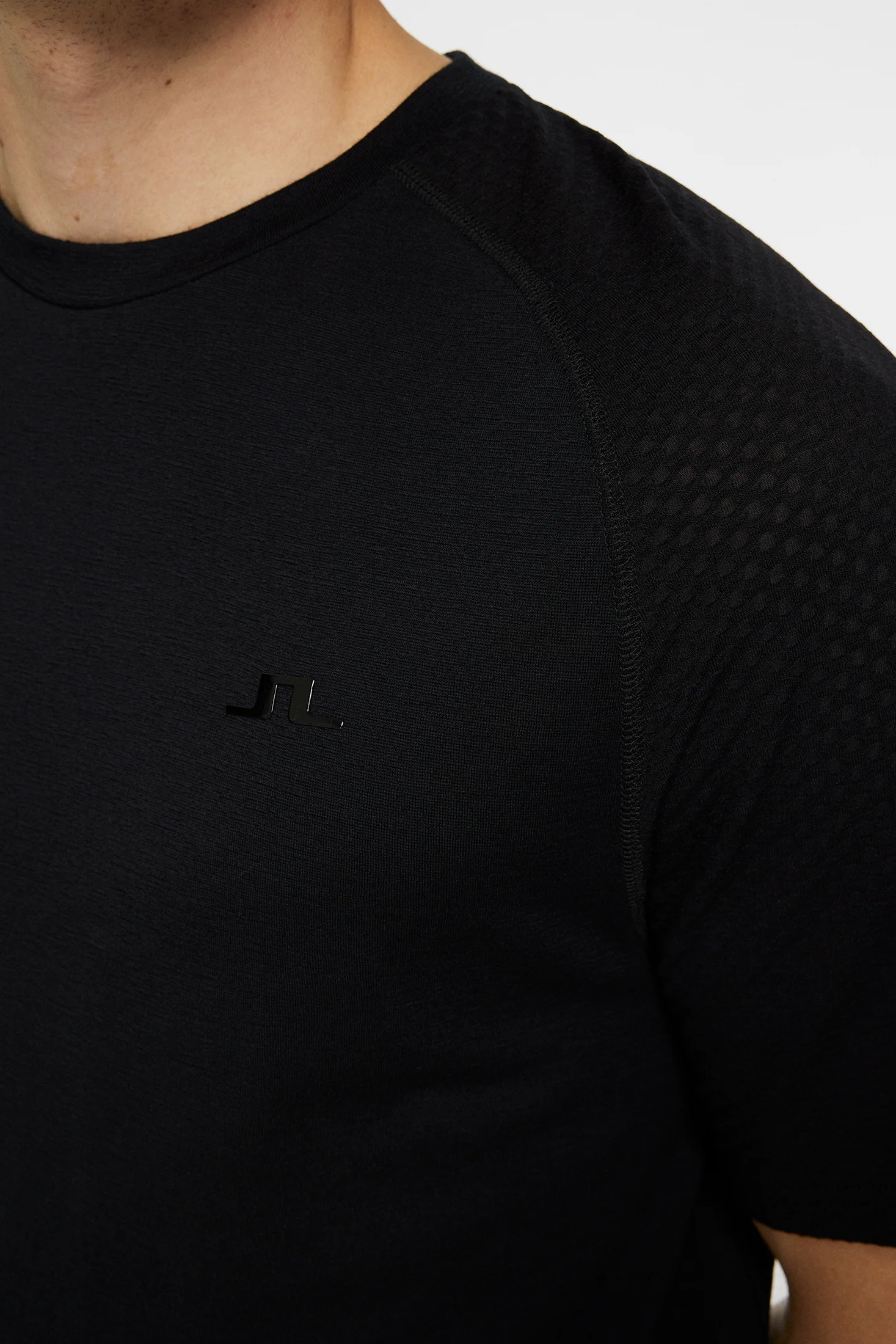 Brent Wool T-shirt / Black - Image 6