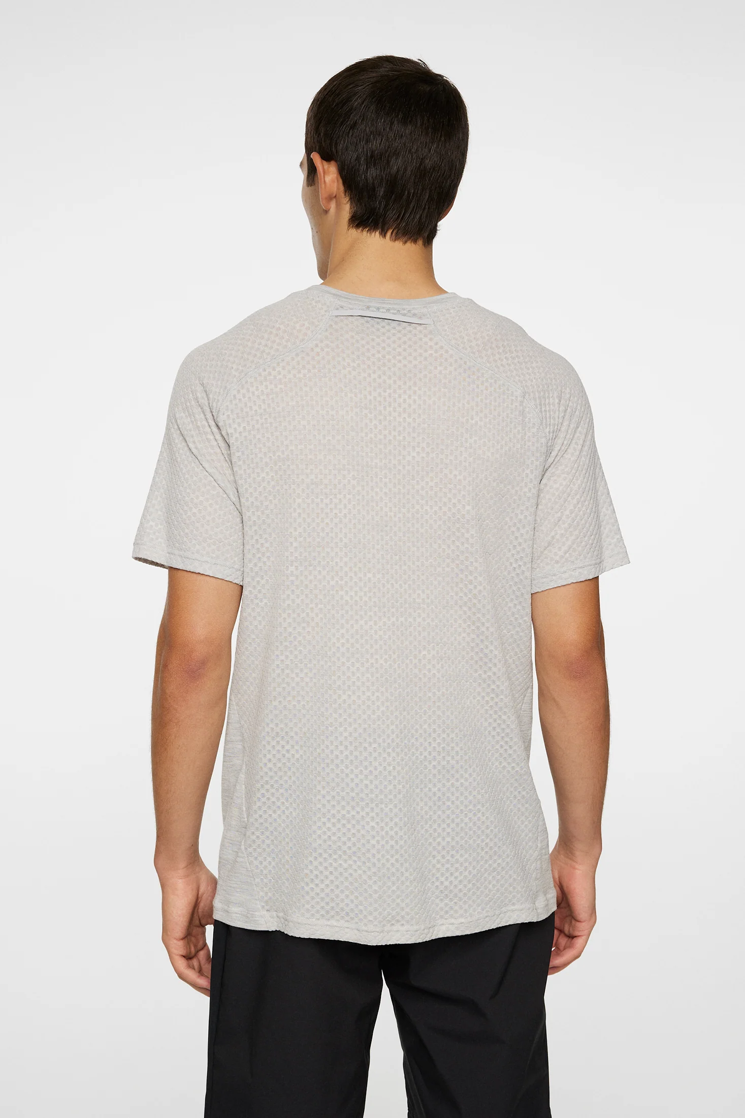 Brent Wool T-shirt / Light Grey Melange - Image 3