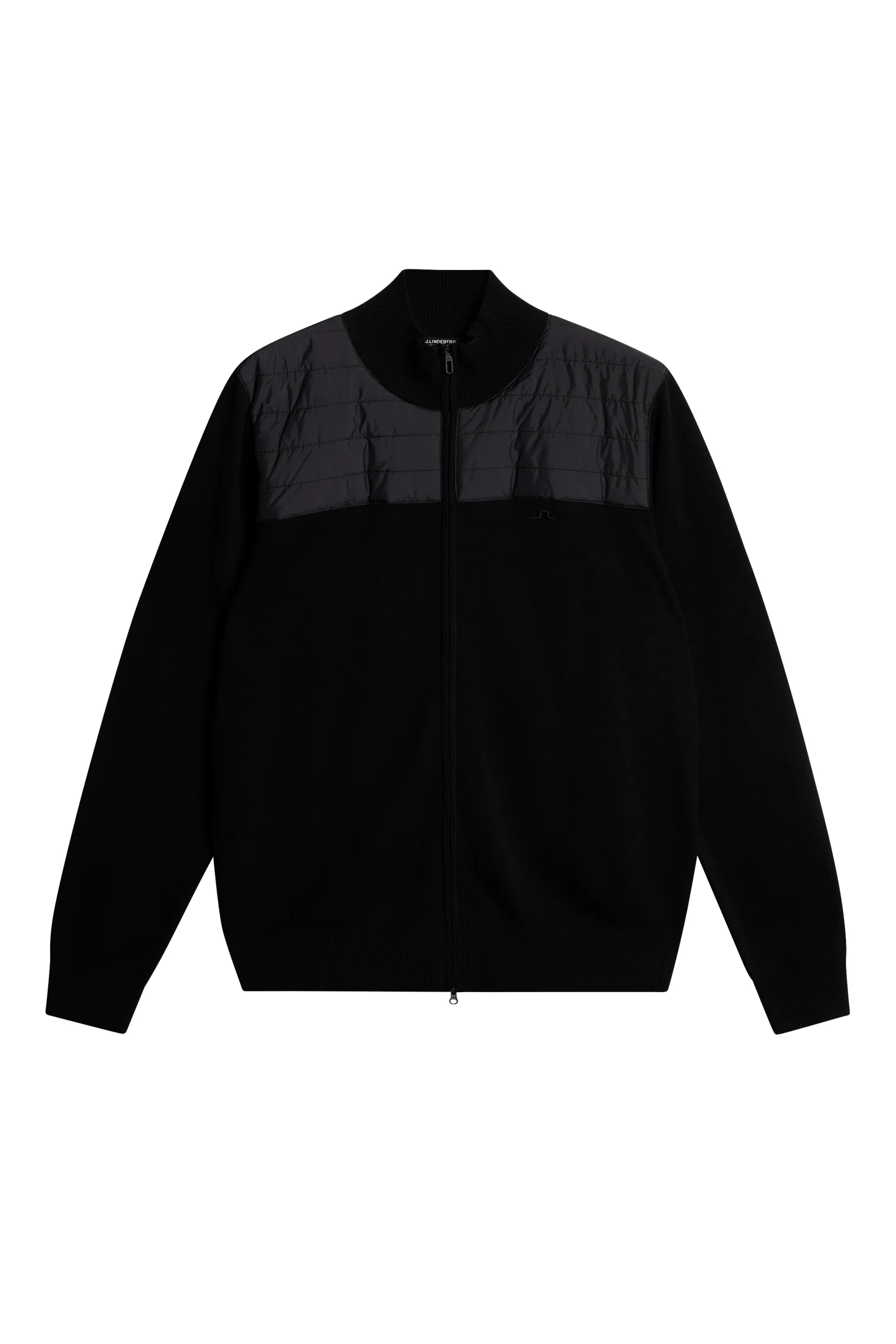Bridge Knitted Hybrid Sweater / Black