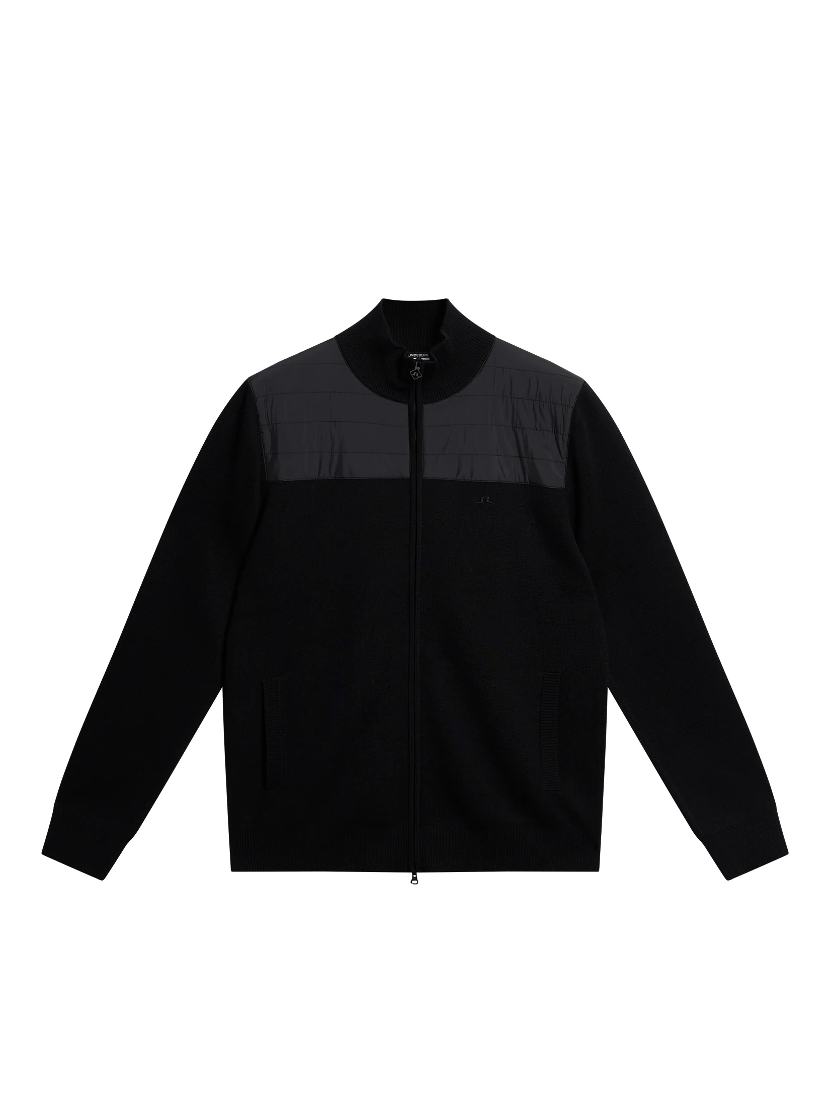 Bridge Knitted Hybrid Sweater / Black
