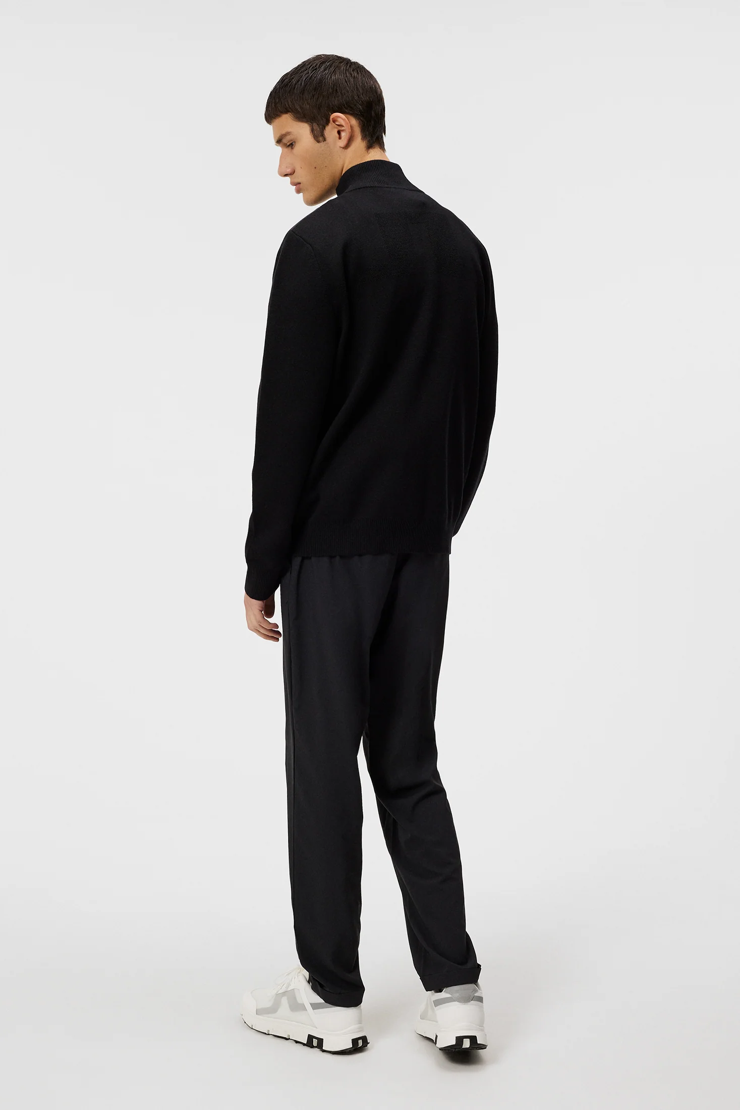 Bridge Knitted Hybrid Sweater / Black - Image 3