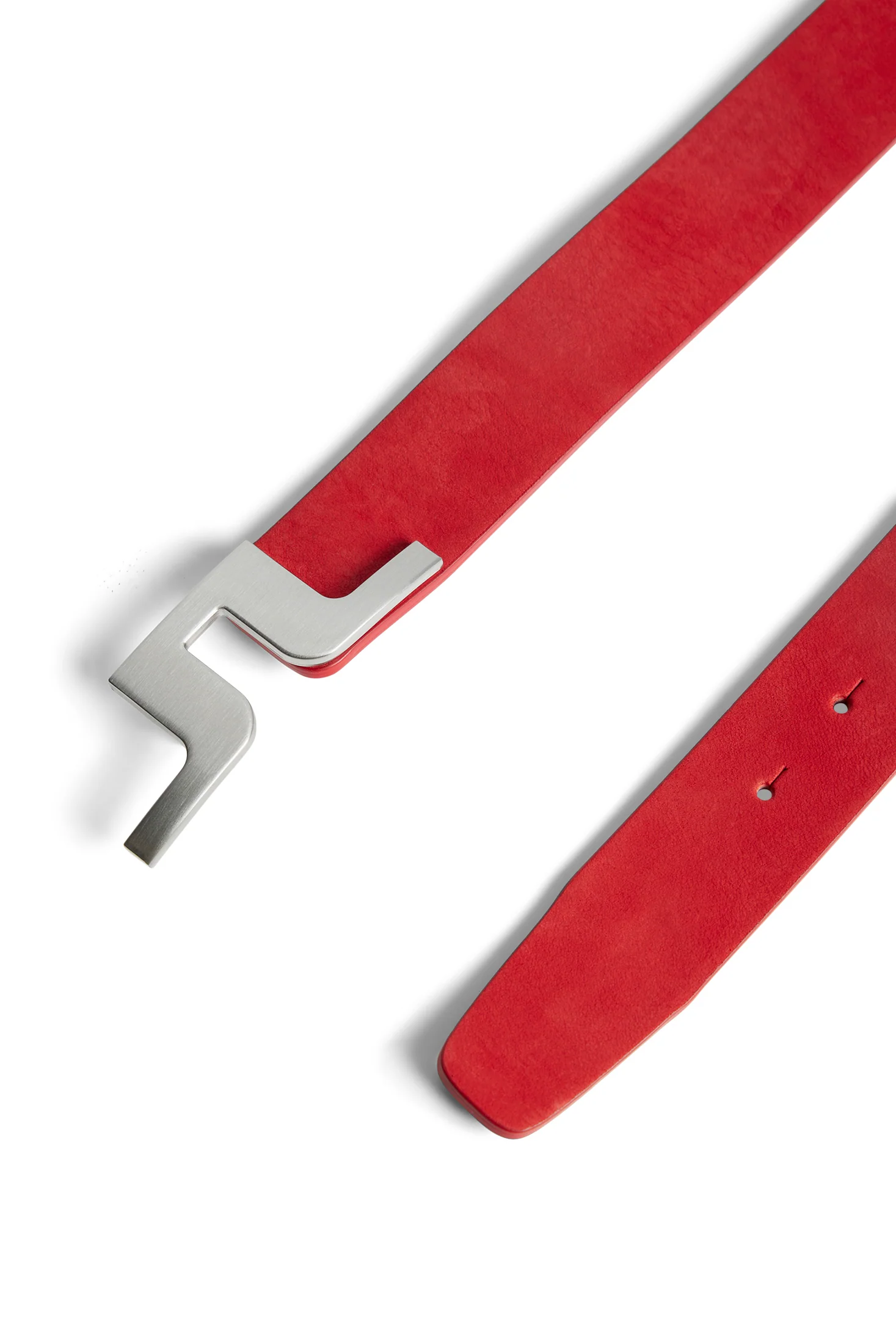 Bridger Nubuck Leather Belt / Barbados Cherry - Image 2