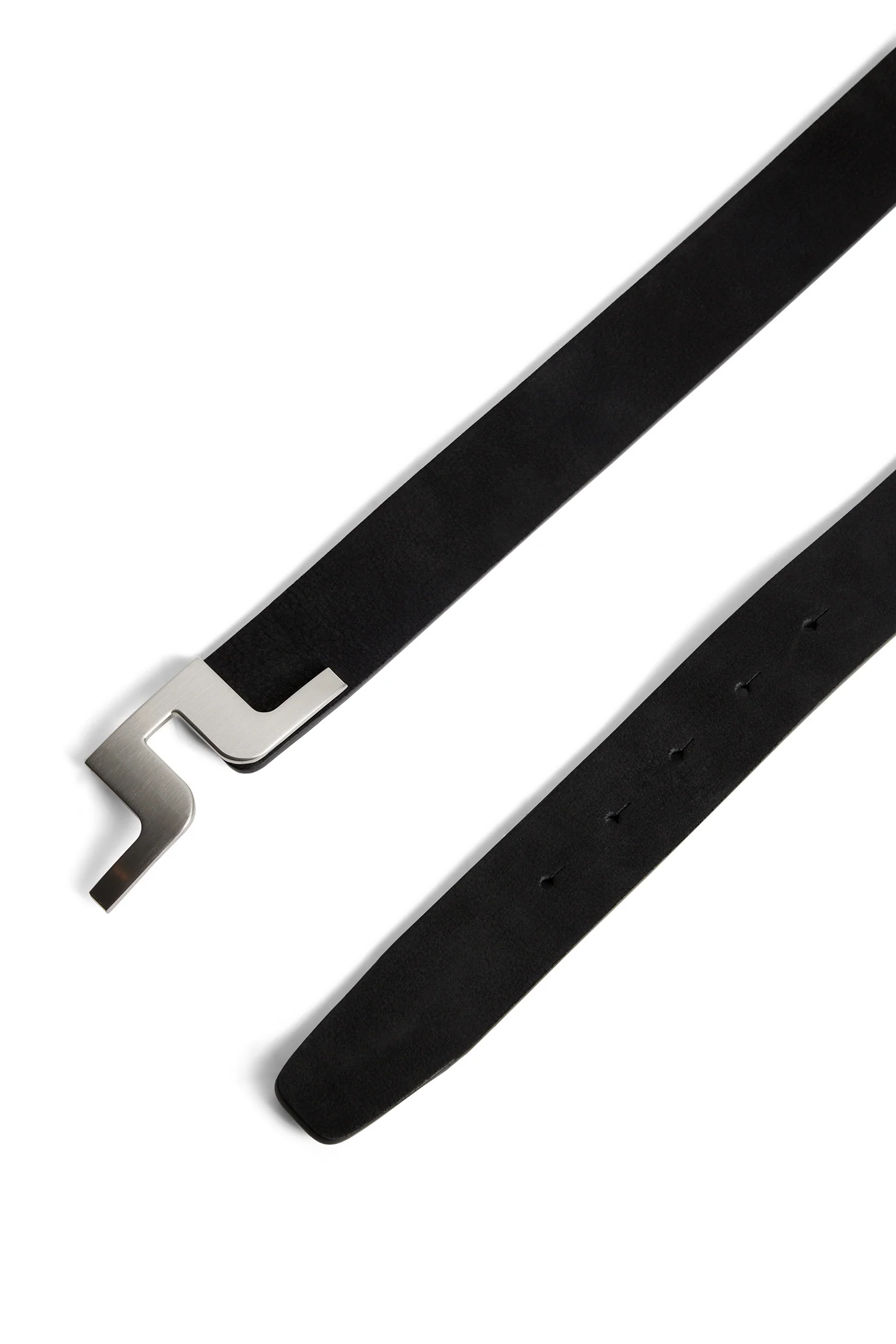 Bridger Nubuck Leather Belt / Black - Image 3