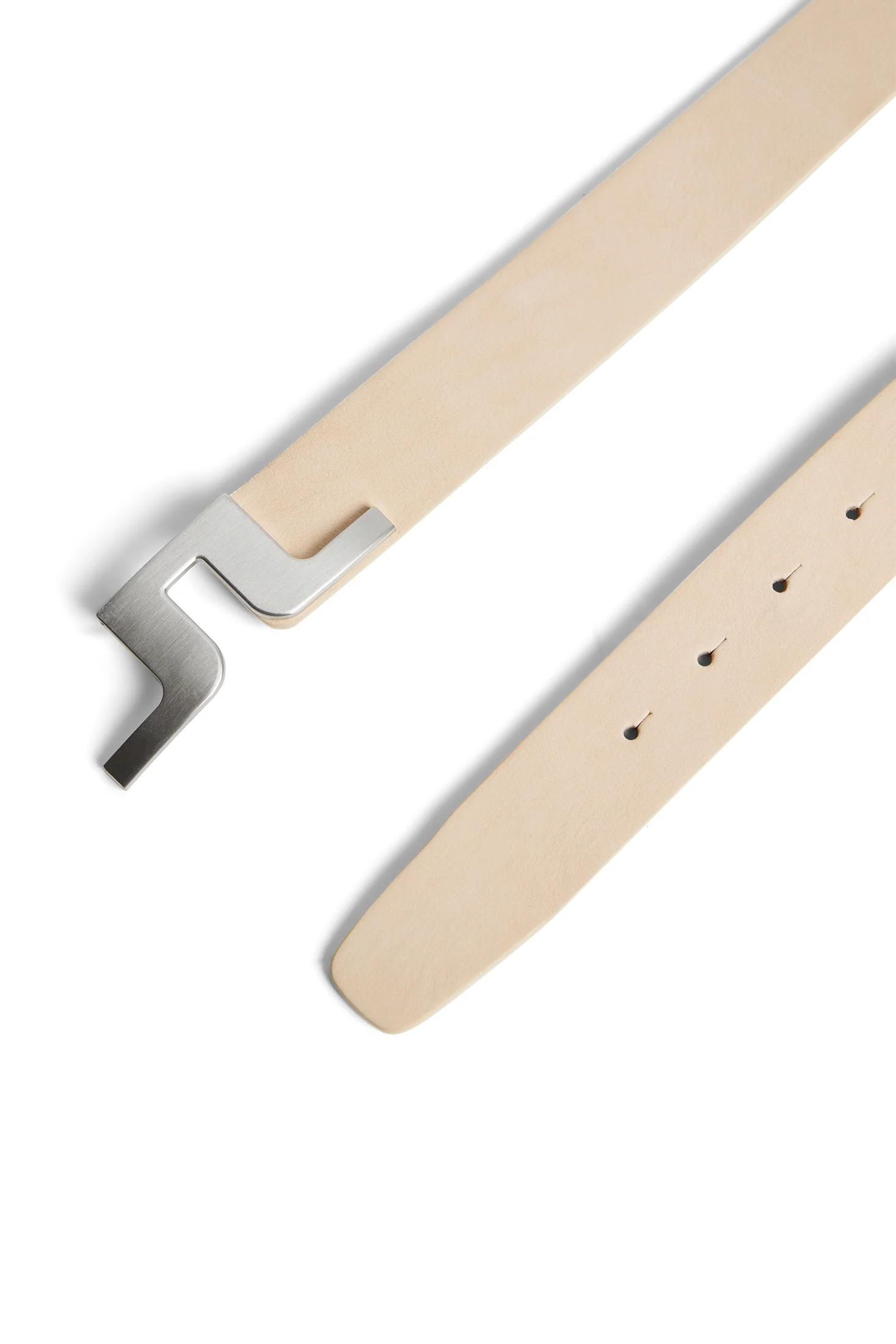 Bridger Nubuck Leather Belt / Moonbeam - Image 2