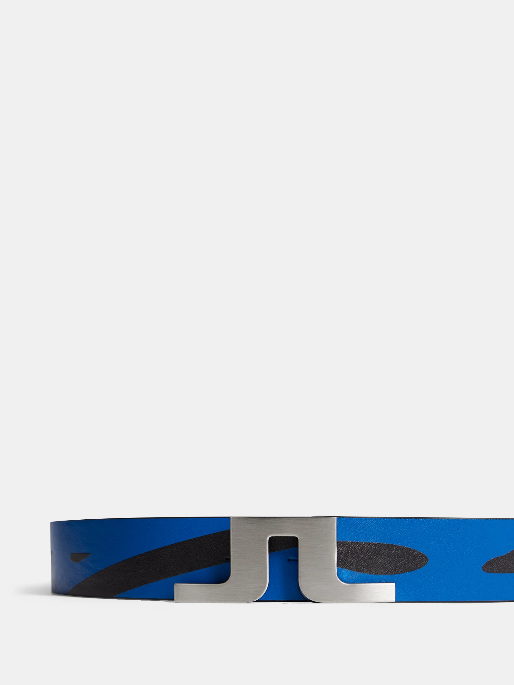 Bridger Printed Leather Belt / Neptune Nautical Blue - Image 3