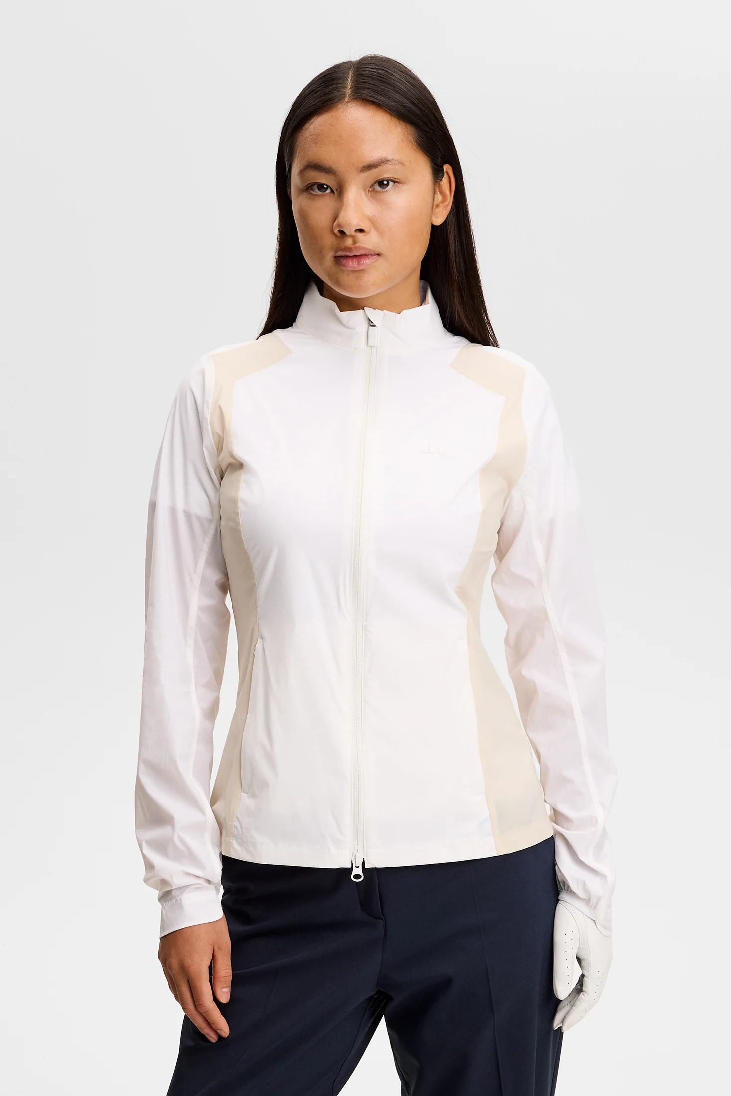 Brooks Zip Packable Jacket / White - Image 3