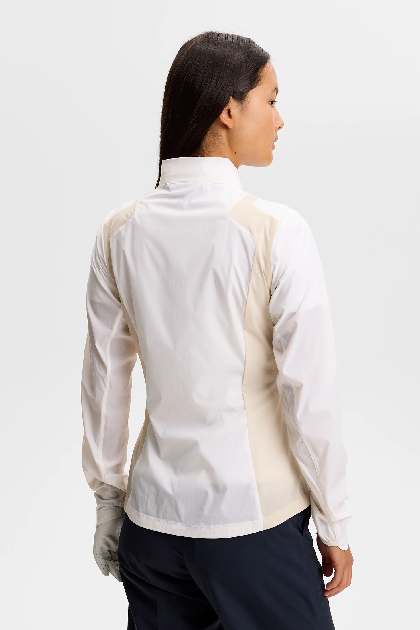 Brooks Zip Packable Jacket / White - Image 4